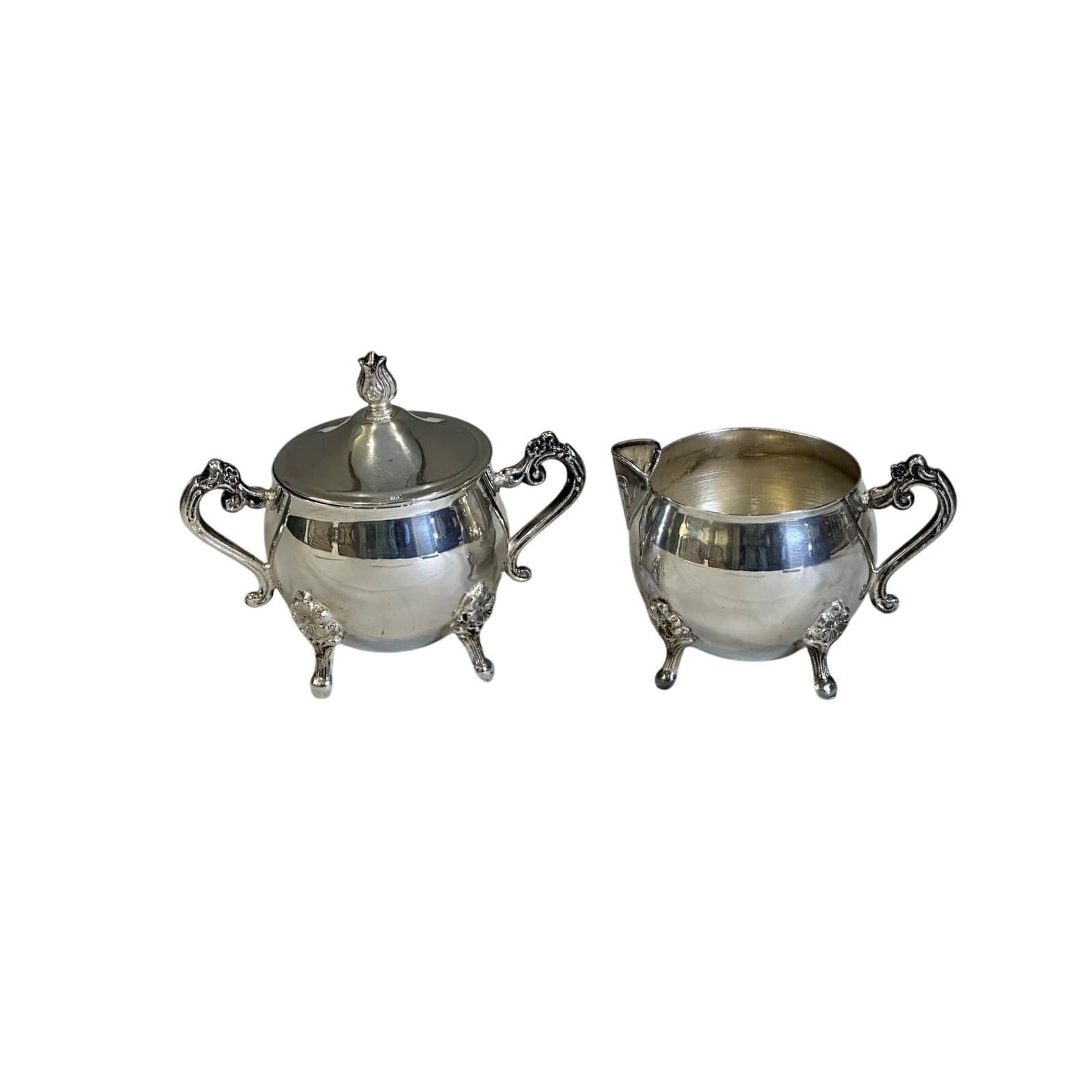 Leonard Silverplate 3-Piece Tea/Coffee Pot, Cream Pitcher, Sugar Bowl w/Lid - Thumbnail 7