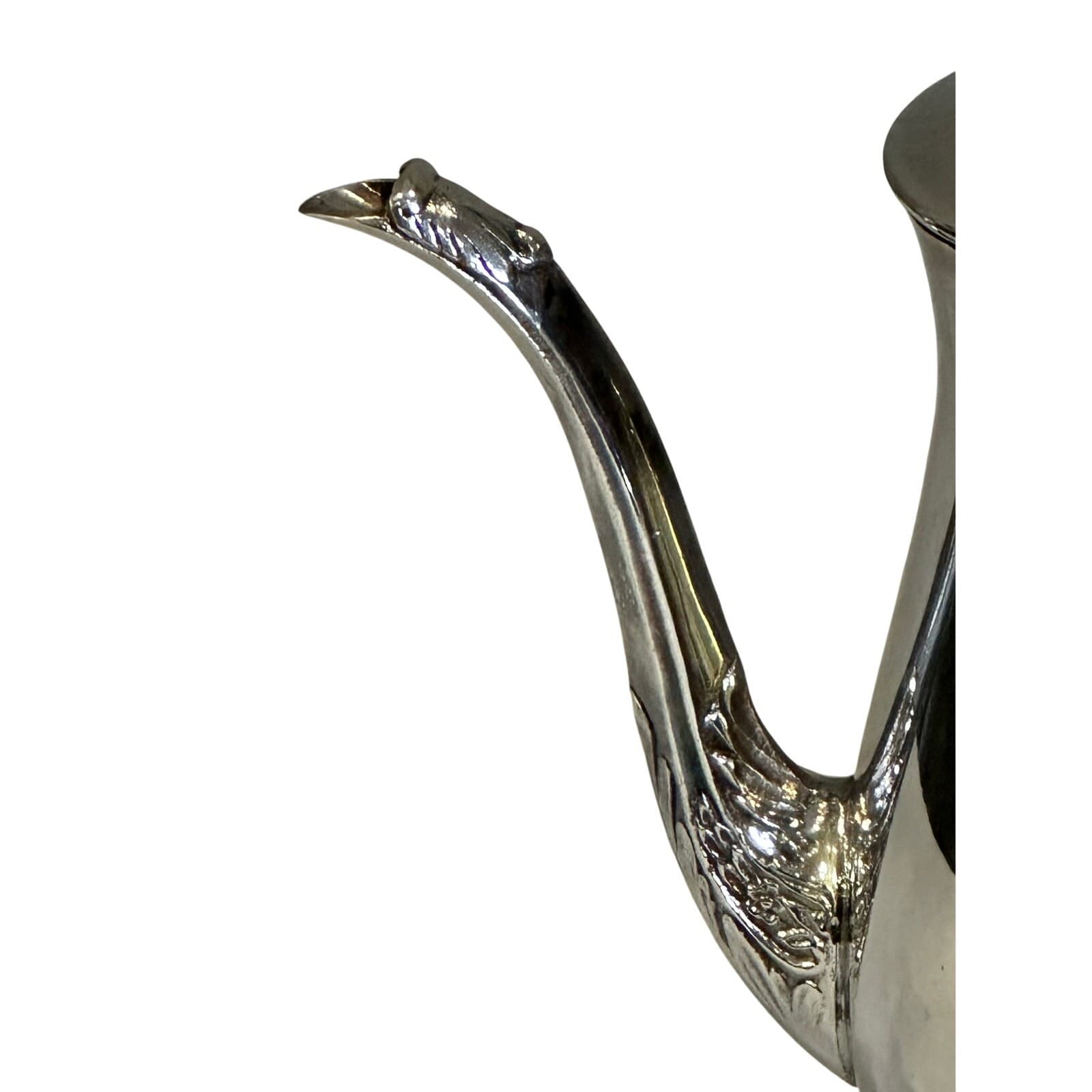 Leonard Silverplate 3-Piece Tea/Coffee Pot, Cream Pitcher, Sugar Bowl w/Lid - Thumbnail 5
