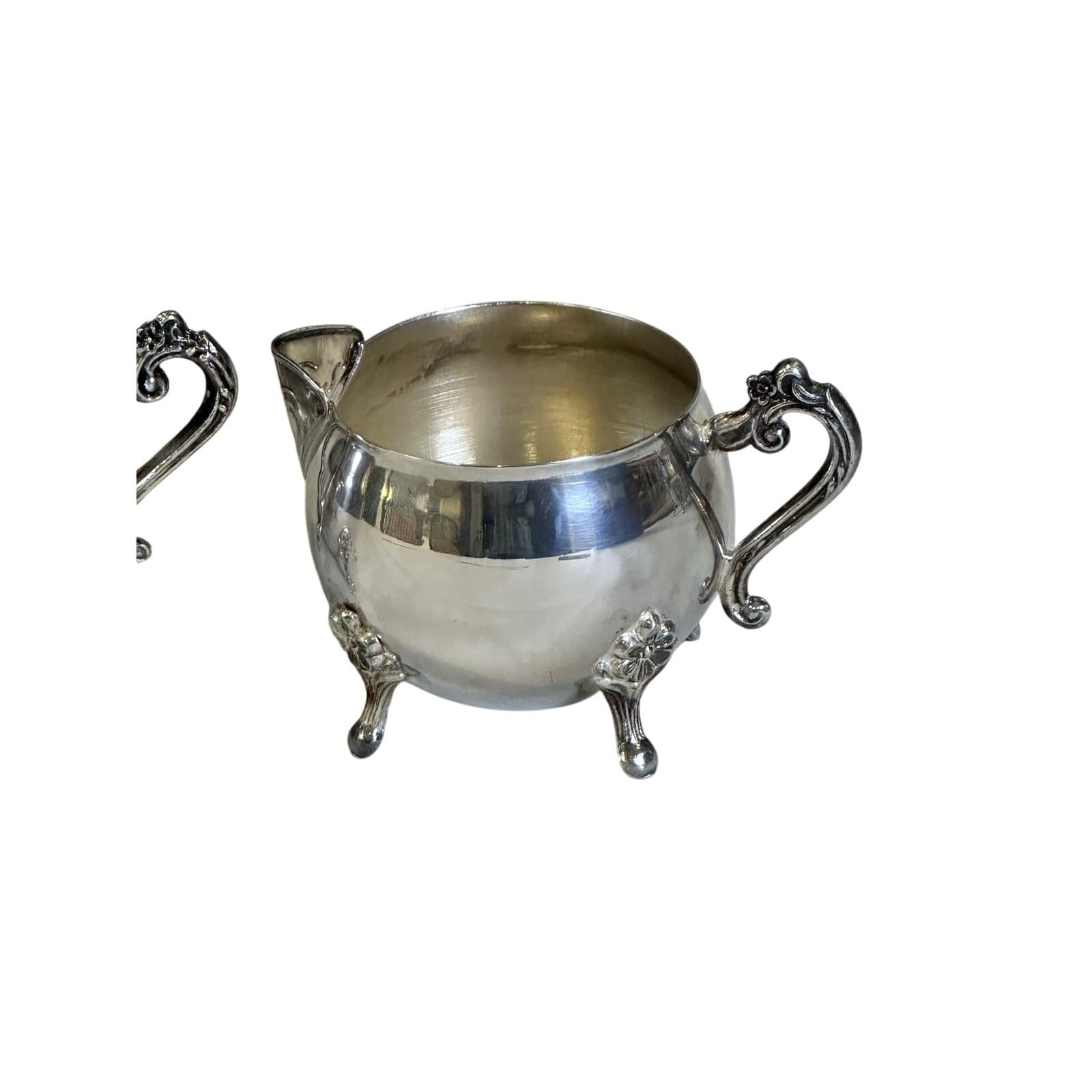 Leonard Silverplate 3-Piece Tea/Coffee Pot, Cream Pitcher, Sugar Bowl w/Lid - Thumbnail 9