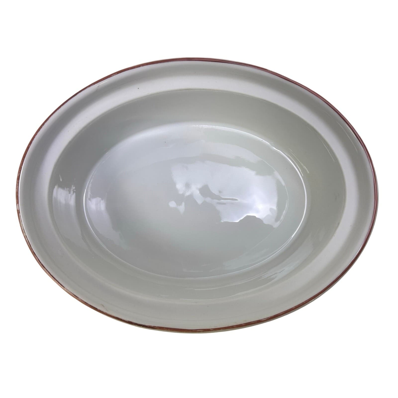 Porcelaine de Paris Vintage Oval Covered Baker Hand Painted Waterfowl Design - Thumbnail 5
