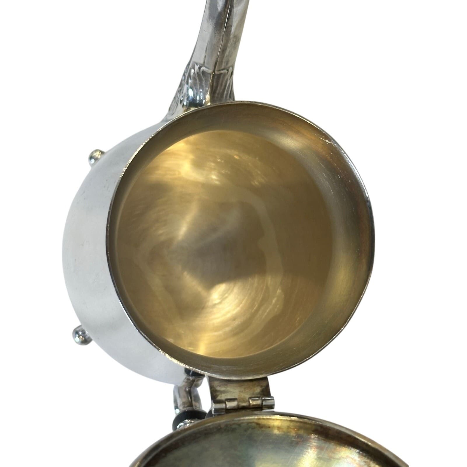 Leonard Silverplate 3-Piece Tea/Coffee Pot, Cream Pitcher, Sugar Bowl w/Lid - Thumbnail 6