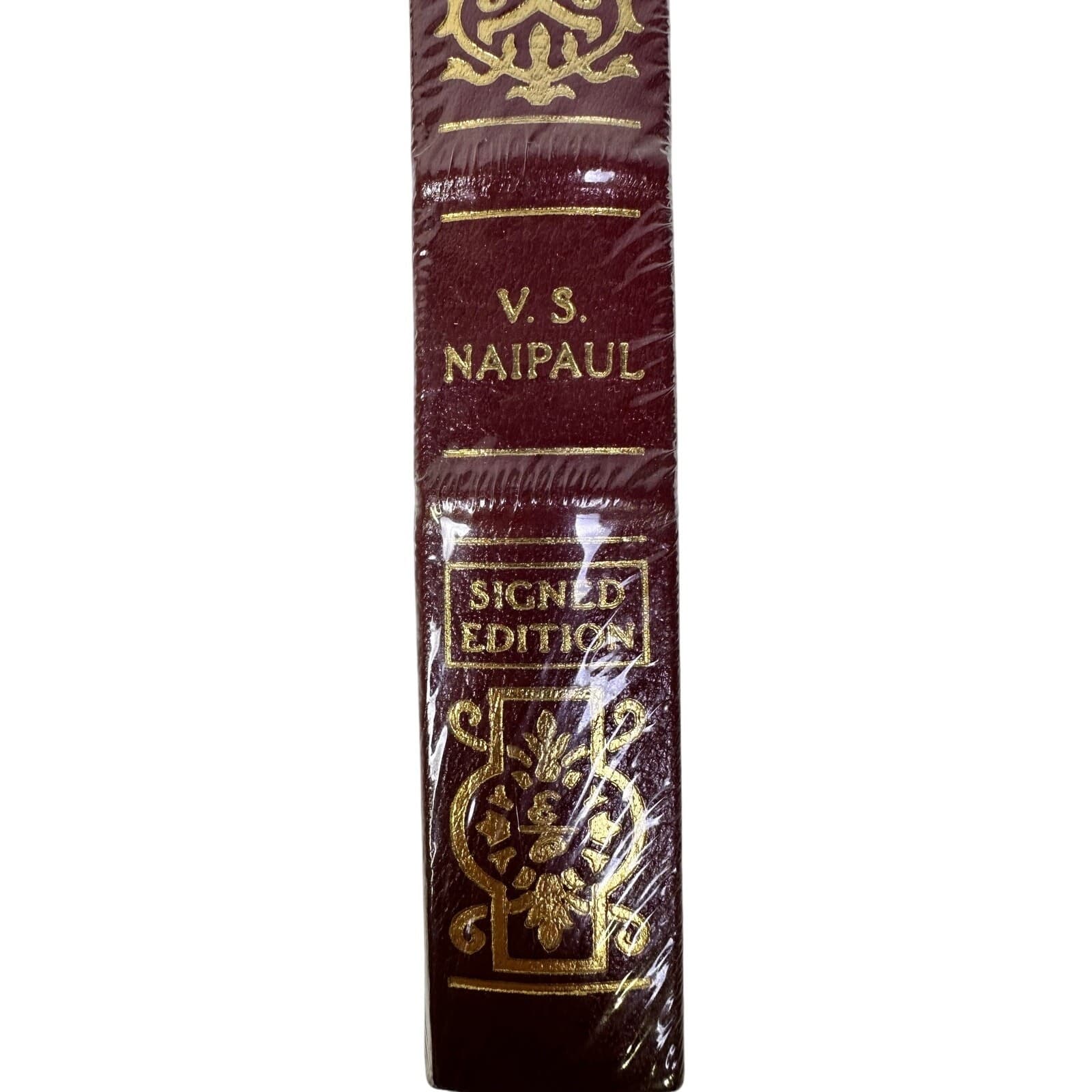 Easton Press Leather Bound First Edition Signed A Bend in The River V.S. Naipaul - Thumbnail 4