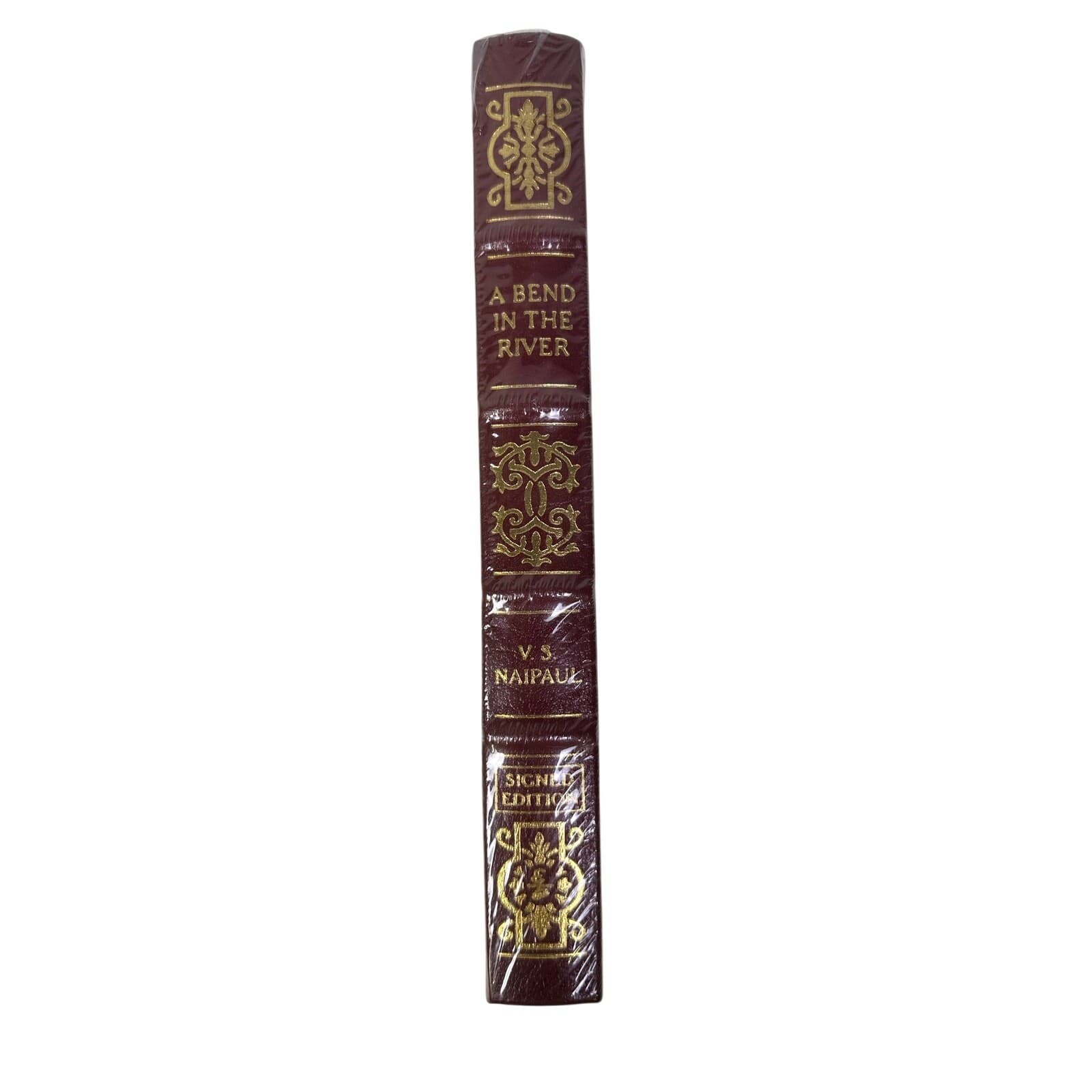Easton Press Leather Bound First Edition Signed A Bend in The River V.S. Naipaul - Thumbnail 2