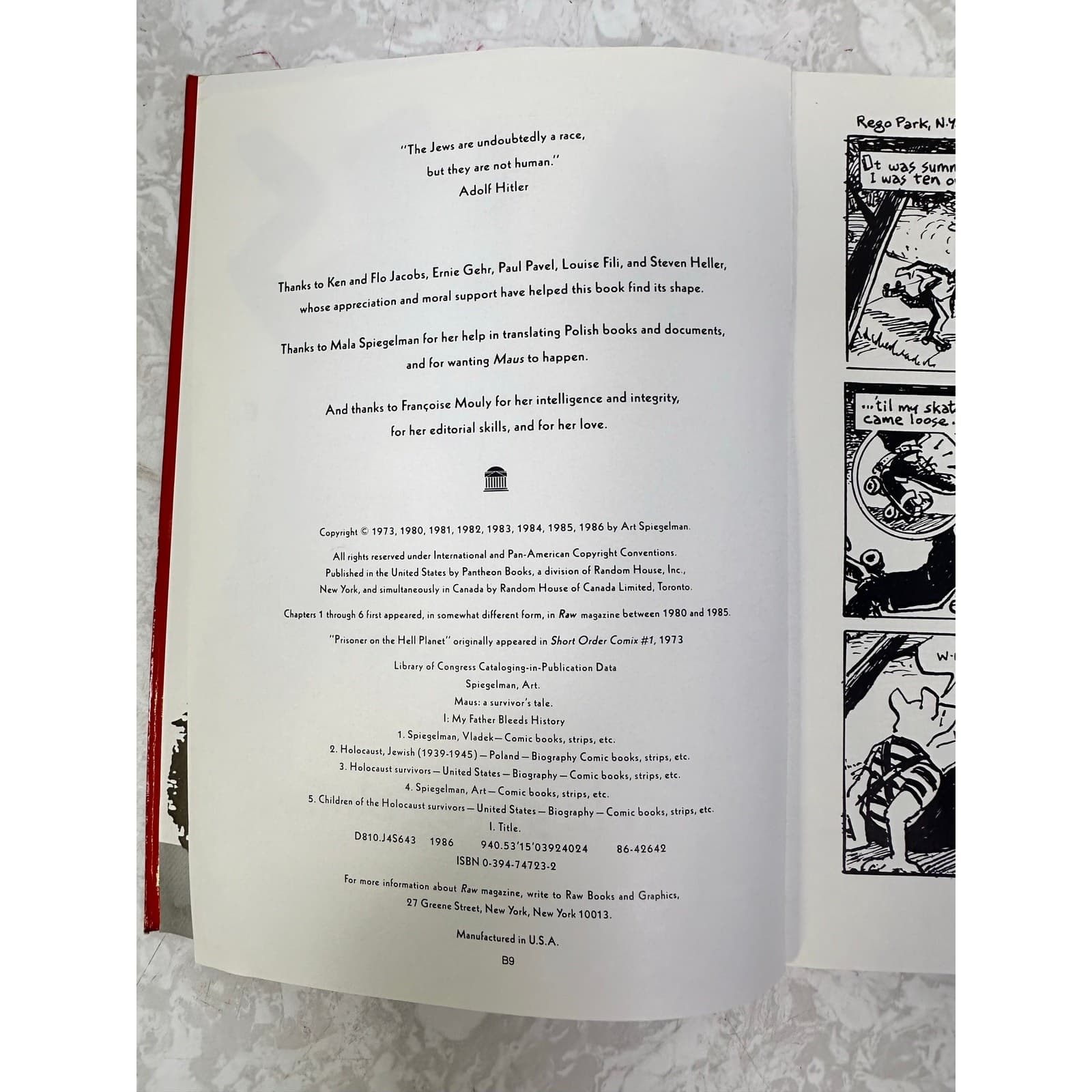 'Maus' a Survivor's Tale Book 1 & 2 by Art Spiegelman 1991 - Thumbnail 4