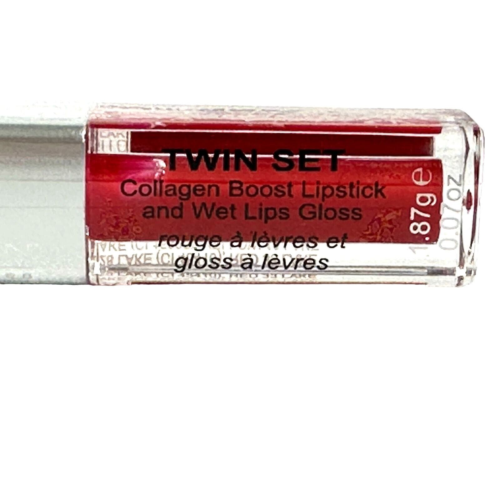 Skinn by Dimitri James Twin Collagen Boost Lipstick/Wet Lip Gloss Guava Daiquiri - Thumbnail 2