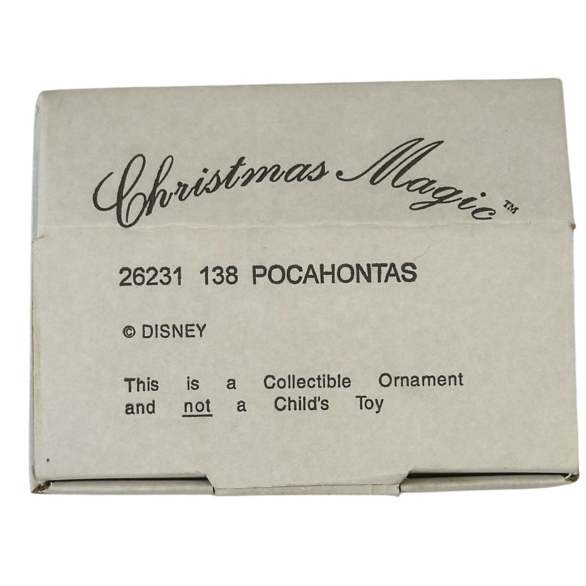 Disney Christmas Magic #138 Grolier 1960's 'Pocahontas' Christmas Ornament - Thumbnail 4