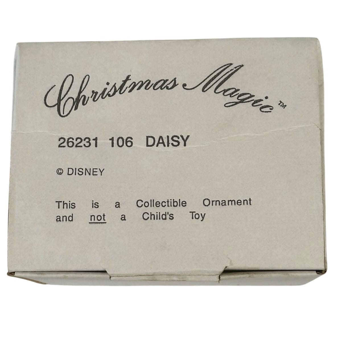 Disney Christmas Magic #106 Grolier 1990 'Daisy' Collectible Christmas Ornament - Thumbnail 4
