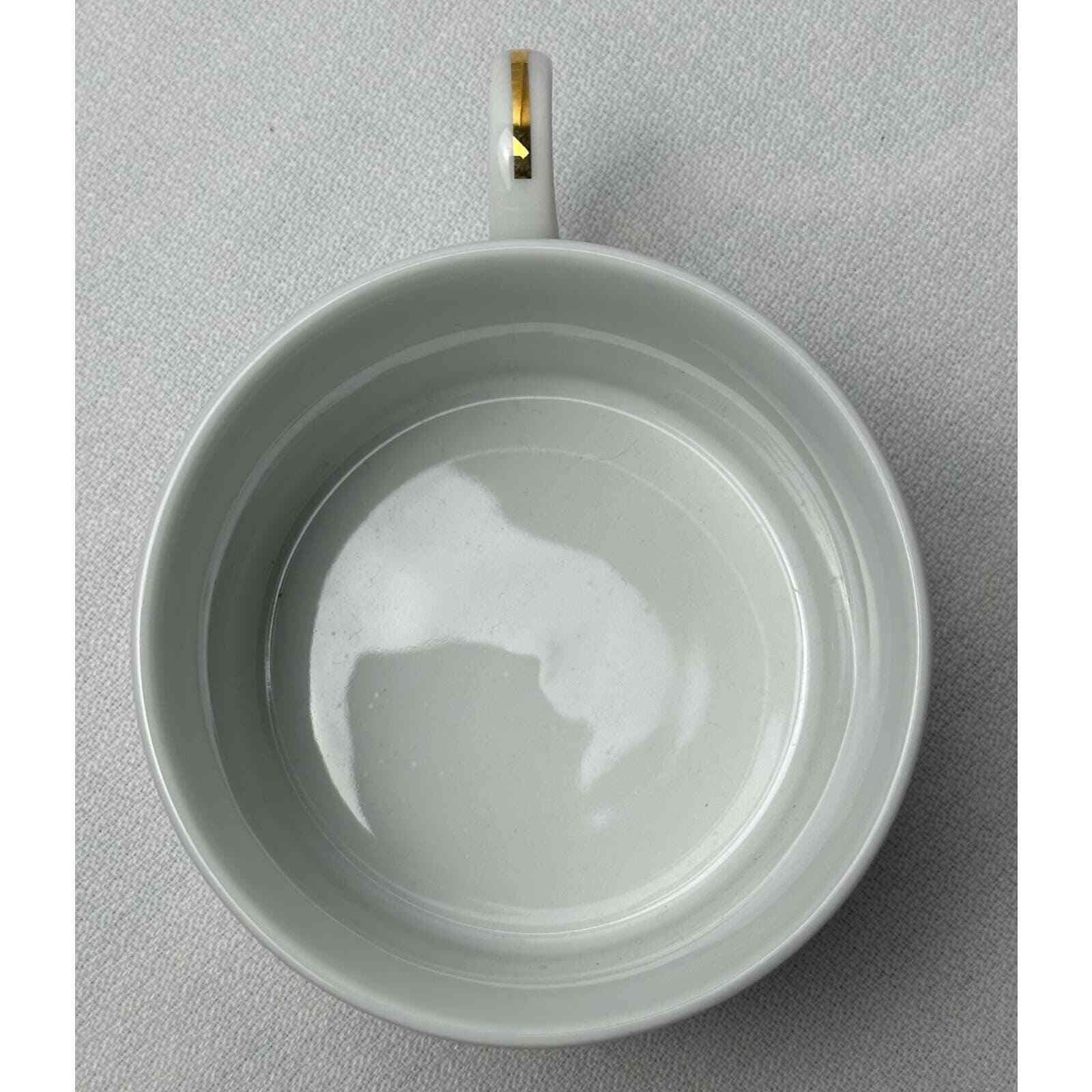 Vintage Imperial Tobacco Leaf China Floral Gold Trim Flat Bottom Cup Retired - Thumbnail 7