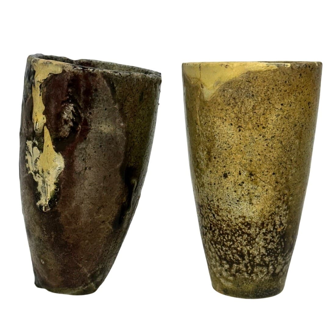 Unique & Rare Antique Early 1900's Russian Crucibles Display Art Vases-Set of 2 - Thumbnail 4