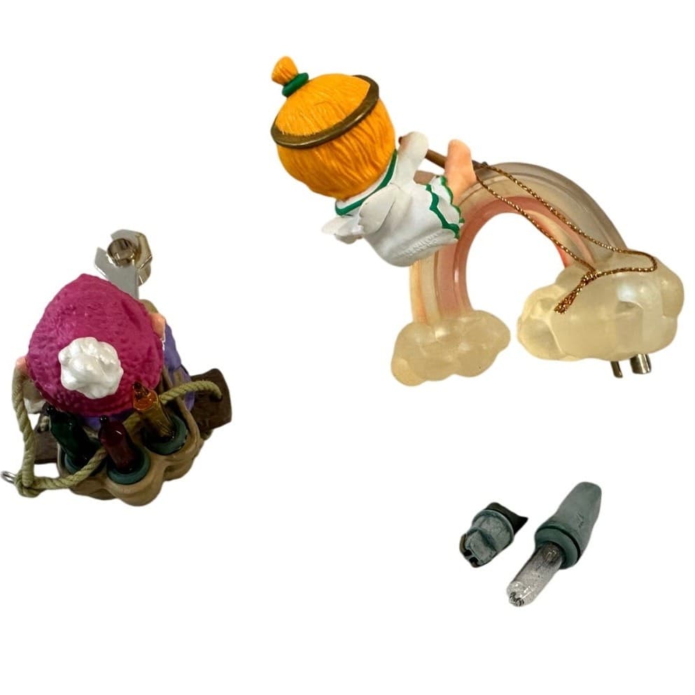 Hallmark Vintage Lighted Ornaments 1985 Katybeth & 1987 North Pole Power & Light - Thumbnail 5