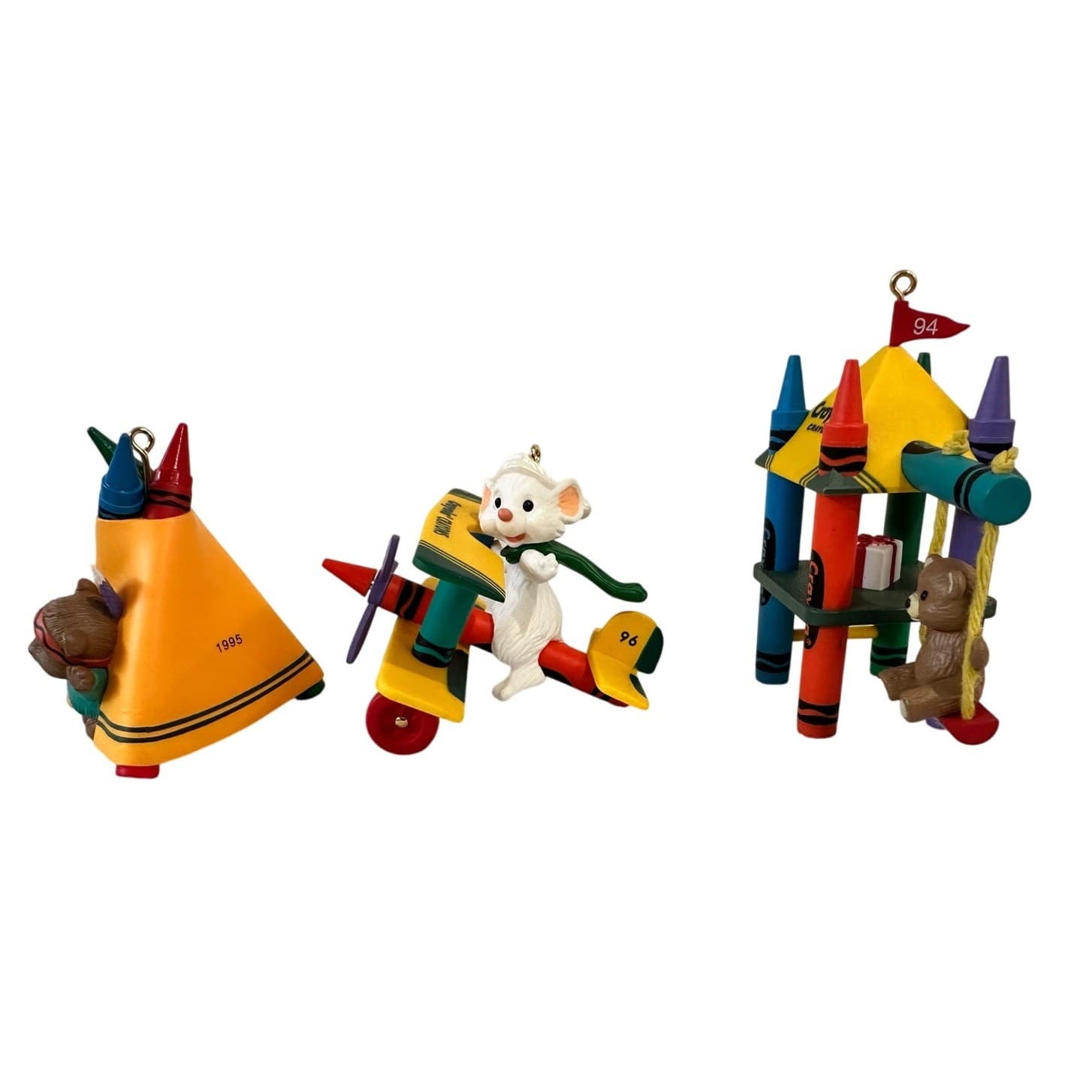 Hallmark Crayola Crayon Collector's Series 1994, 1995 & 1996 Christmas Ornaments - Thumbnail 11