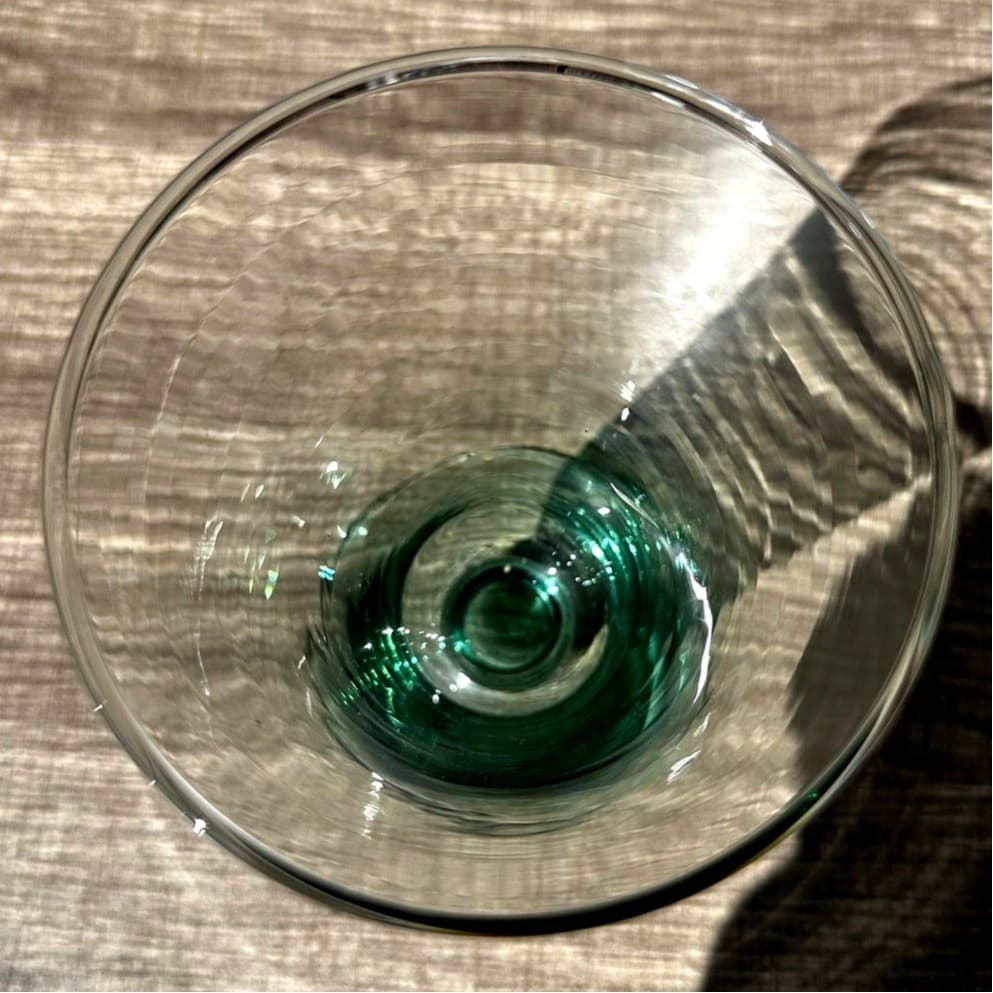 Mikasa Retired 1991-2001 'Domain' Green Vintage Iced Tea Glasses-Set of 2 - Thumbnail 4