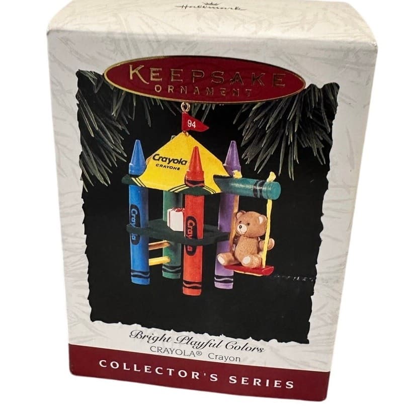 Hallmark Crayola Crayon Collector's Series 1994, 1995 & 1996 Christmas Ornaments - Thumbnail 6