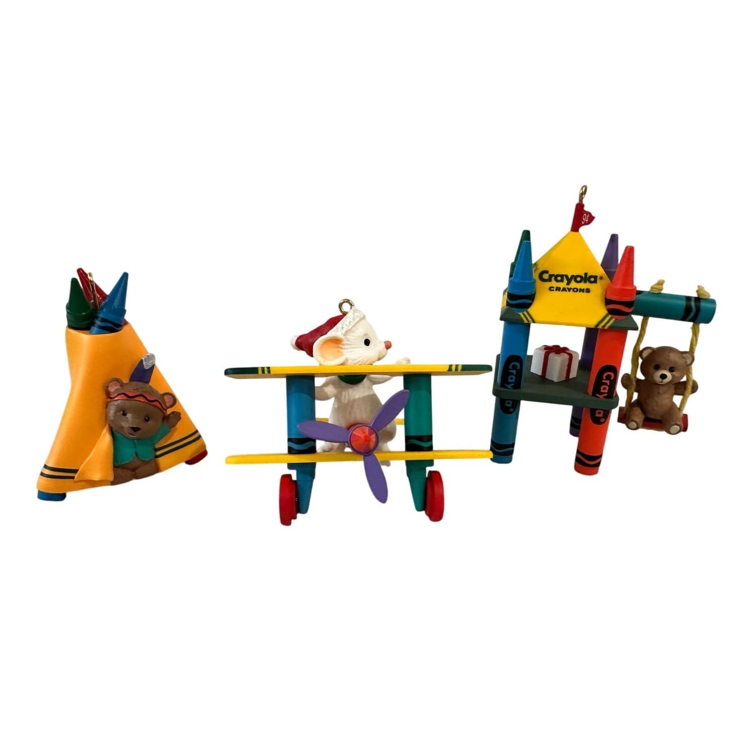 Hallmark Crayola Crayon Collector's Series 1994, 1995 & 1996 Christmas Ornaments - Thumbnail 8