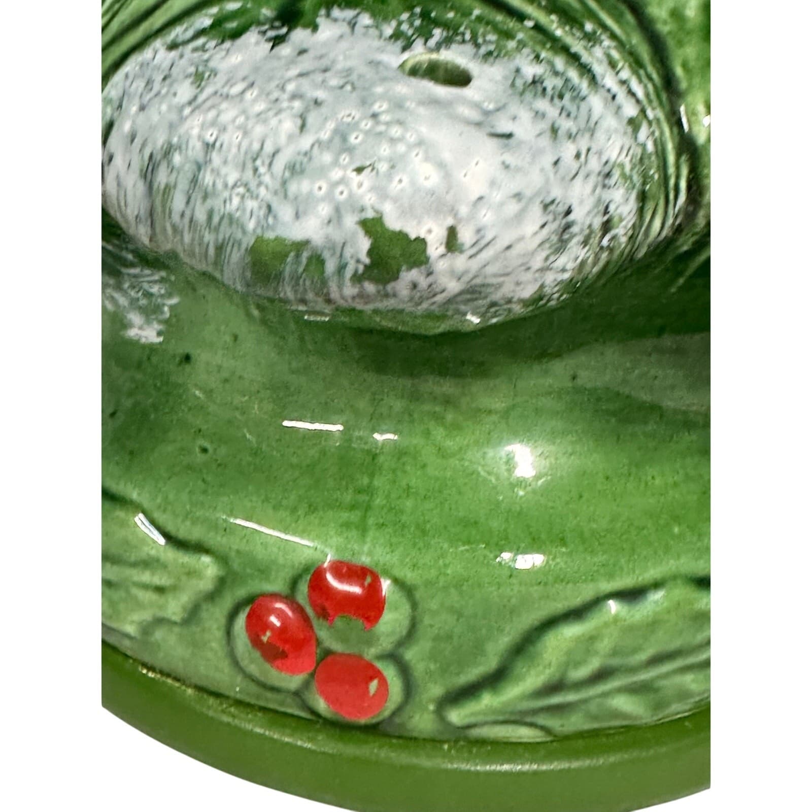 Ceramic 17.5" Lighted Christmas Tree on Stand CIL3 USA Vintage - Thumbnail 3