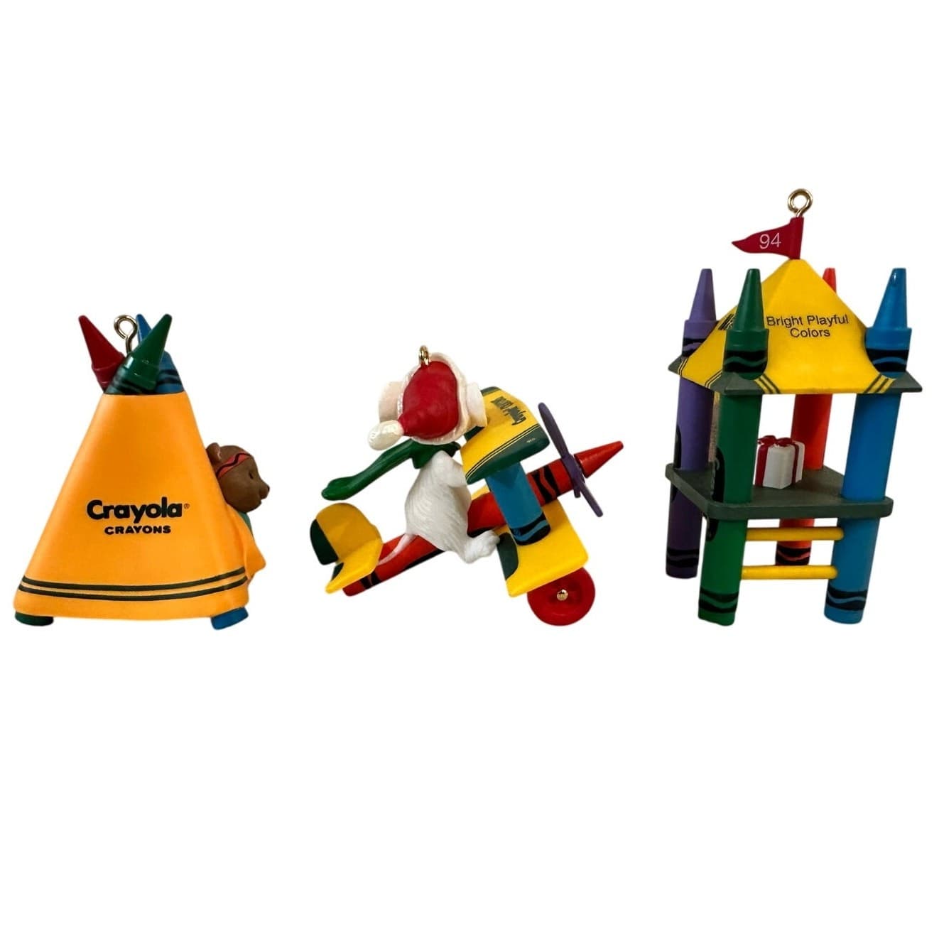 Hallmark Crayola Crayon Collector's Series 1994, 1995 & 1996 Christmas Ornaments - Thumbnail 9