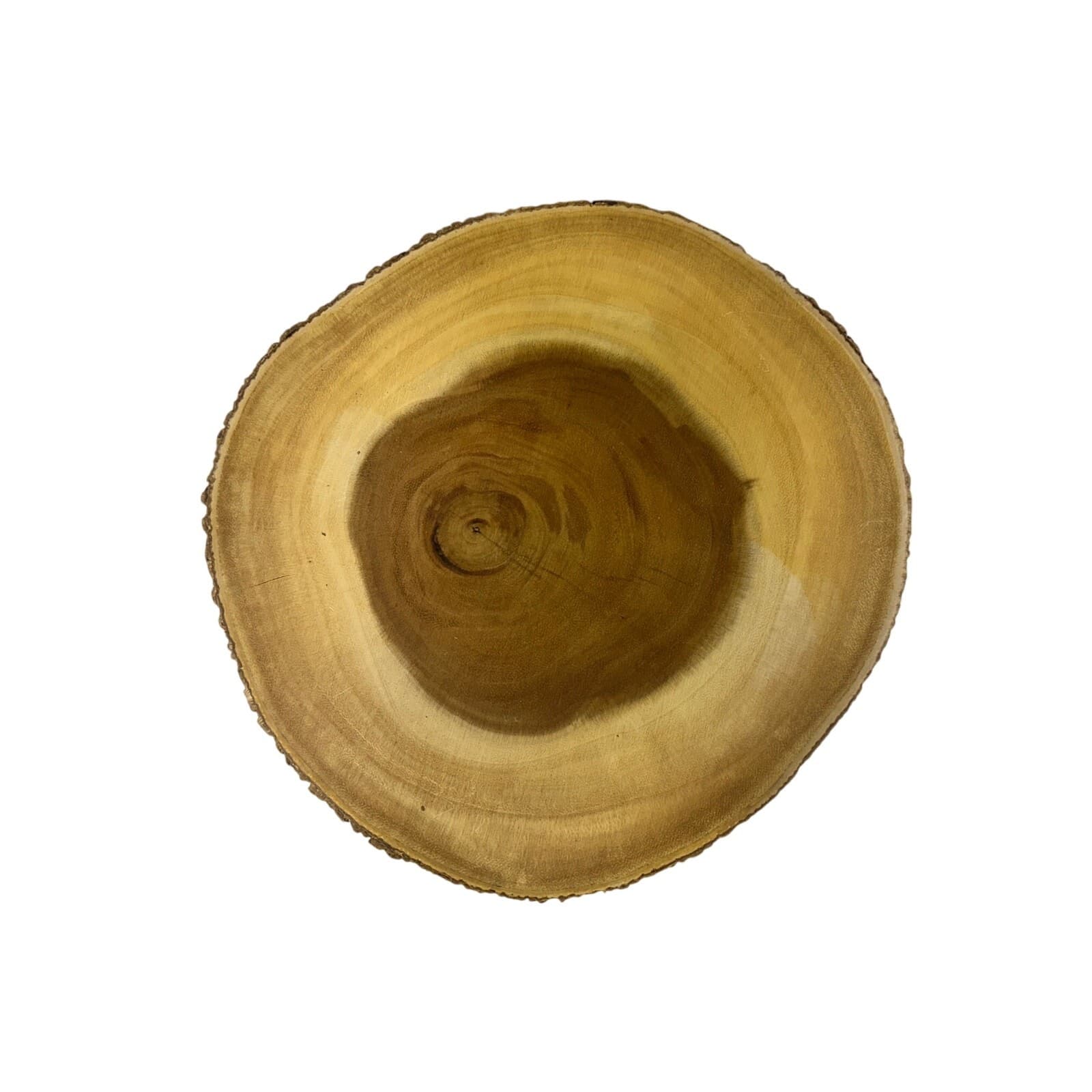 Lipper Unique Rustic Acacia Footed Cutting Serving Board Bark Edge Accent - Thumbnail 2