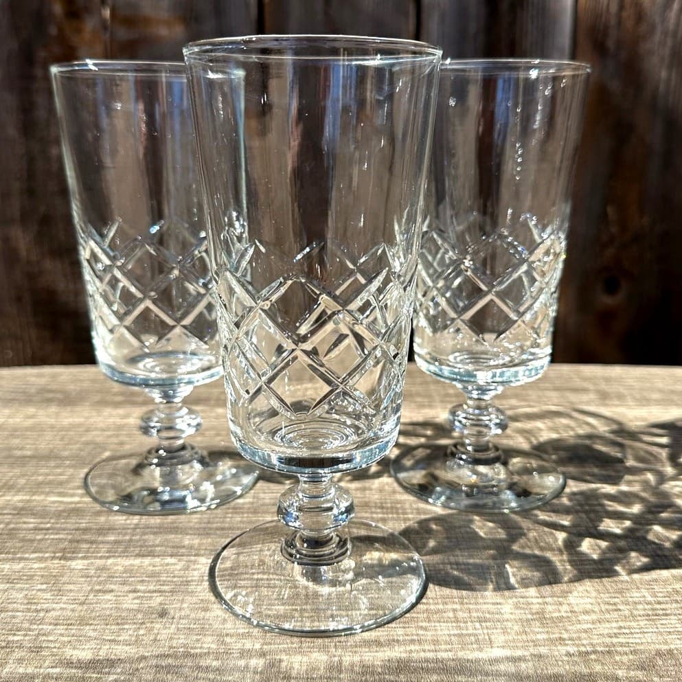 Lattice by Rock Sharpe Retired Circa 1948 Vintage Iced Tea Glasses-Set of 3 - Thumbnail 3
