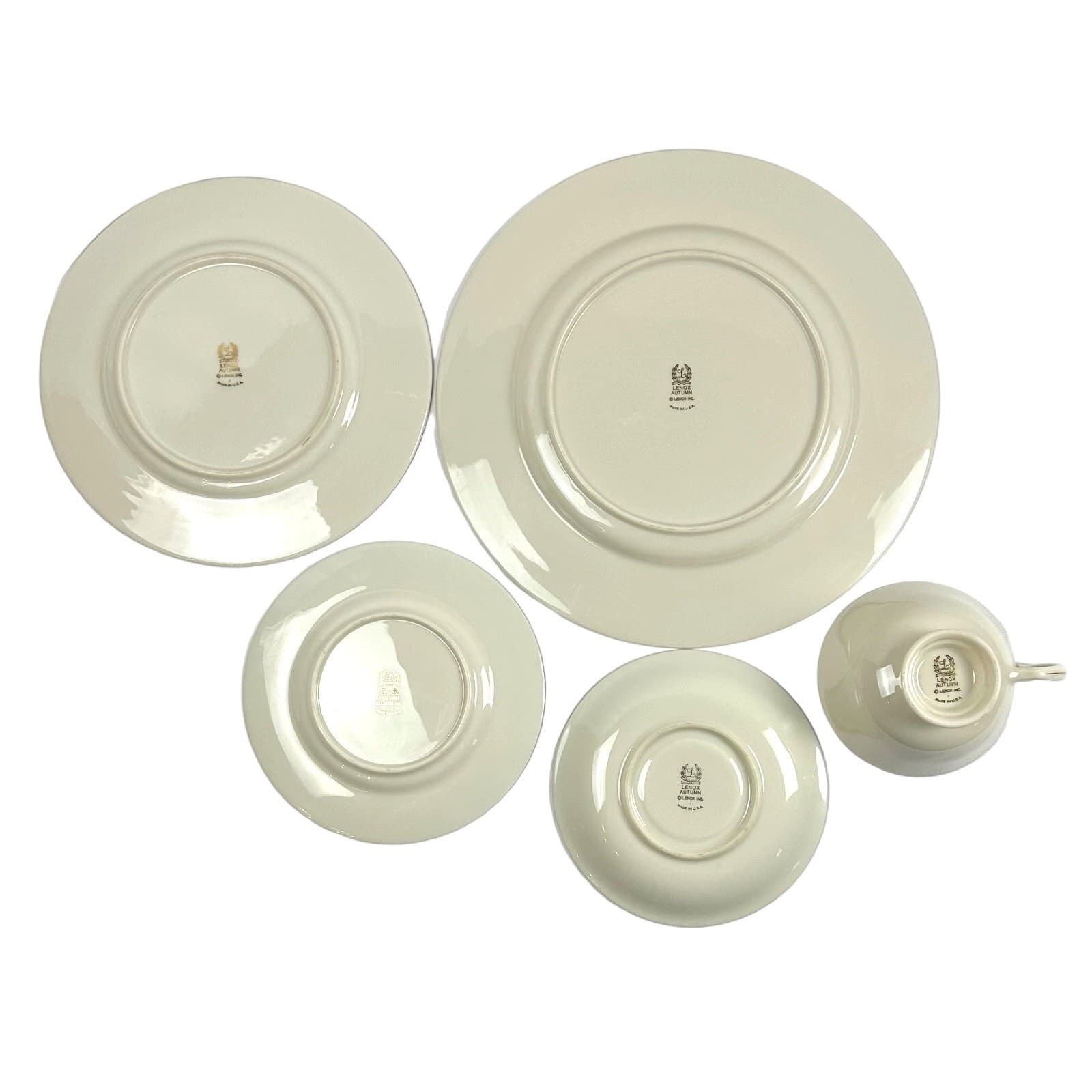 LENOX 'Autumn' Gold Stamp 5-Piece Place Setting Excellent and Exquisite! - Thumbnail 10