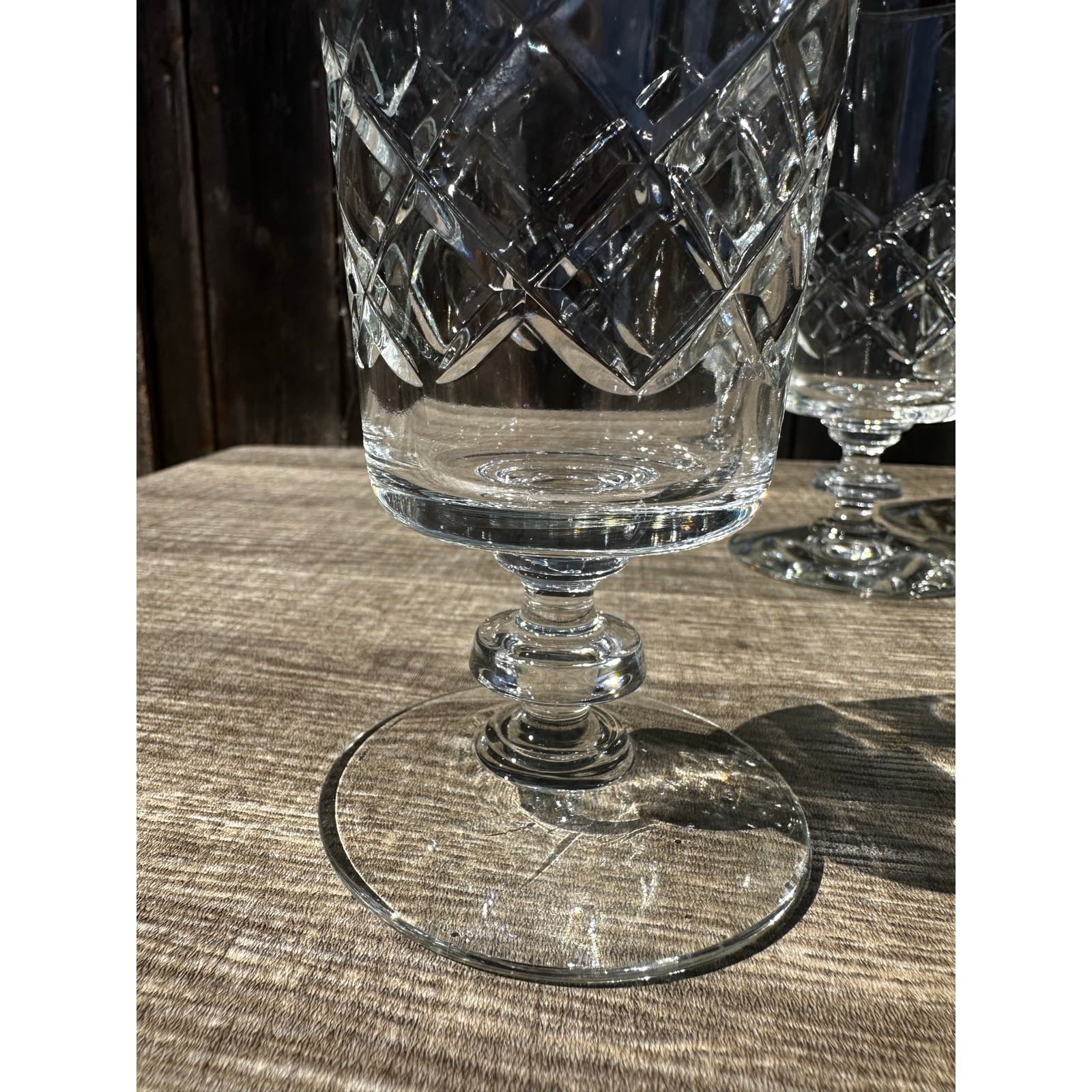 Lattice by Rock Sharpe Retired Circa 1948 Vintage Iced Tea Glasses-Set of 3 - Thumbnail 4
