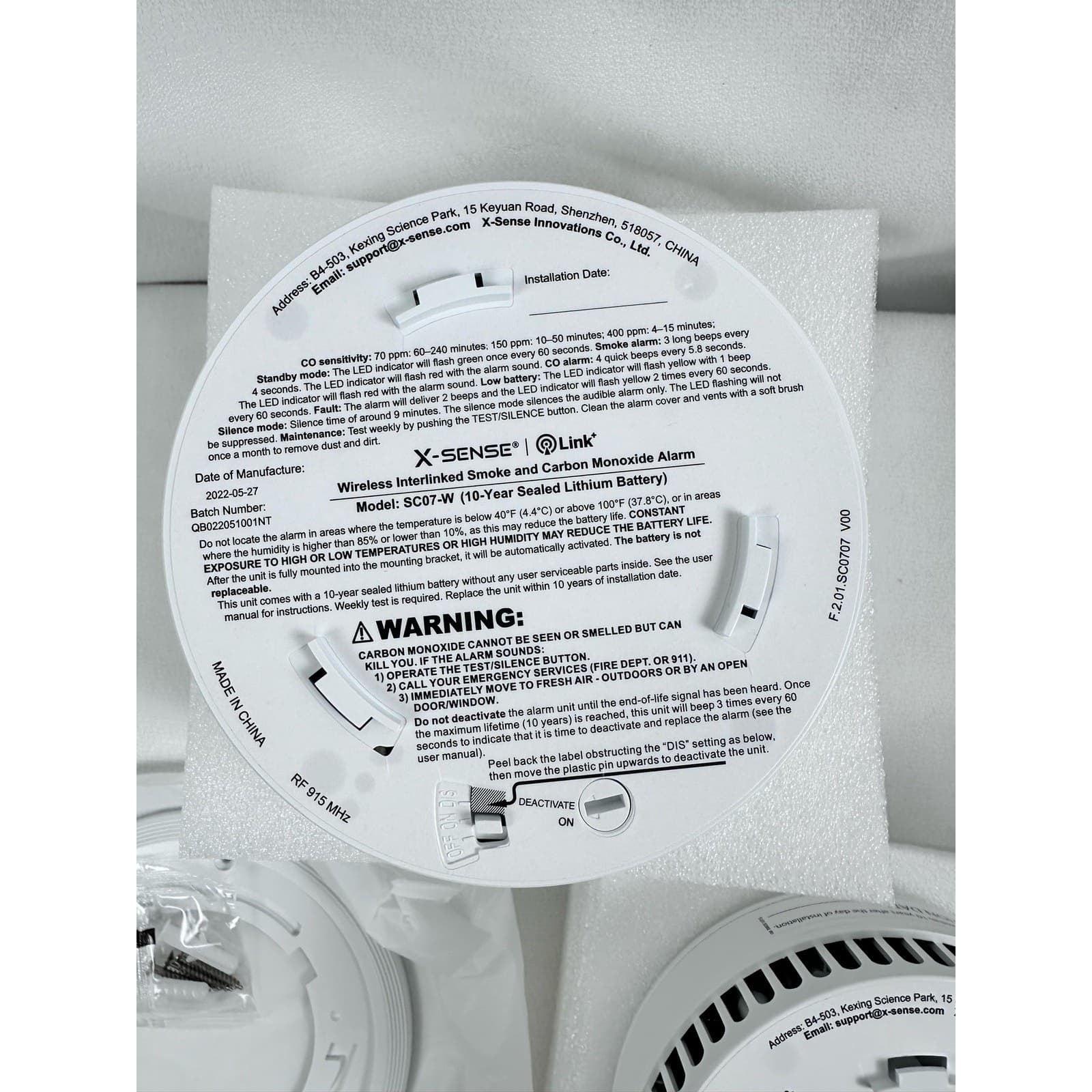 X-Sense Wireless Interconnected Combo Smoke/CO2 Detector 2-pack 10 yr Battery - Thumbnail 6