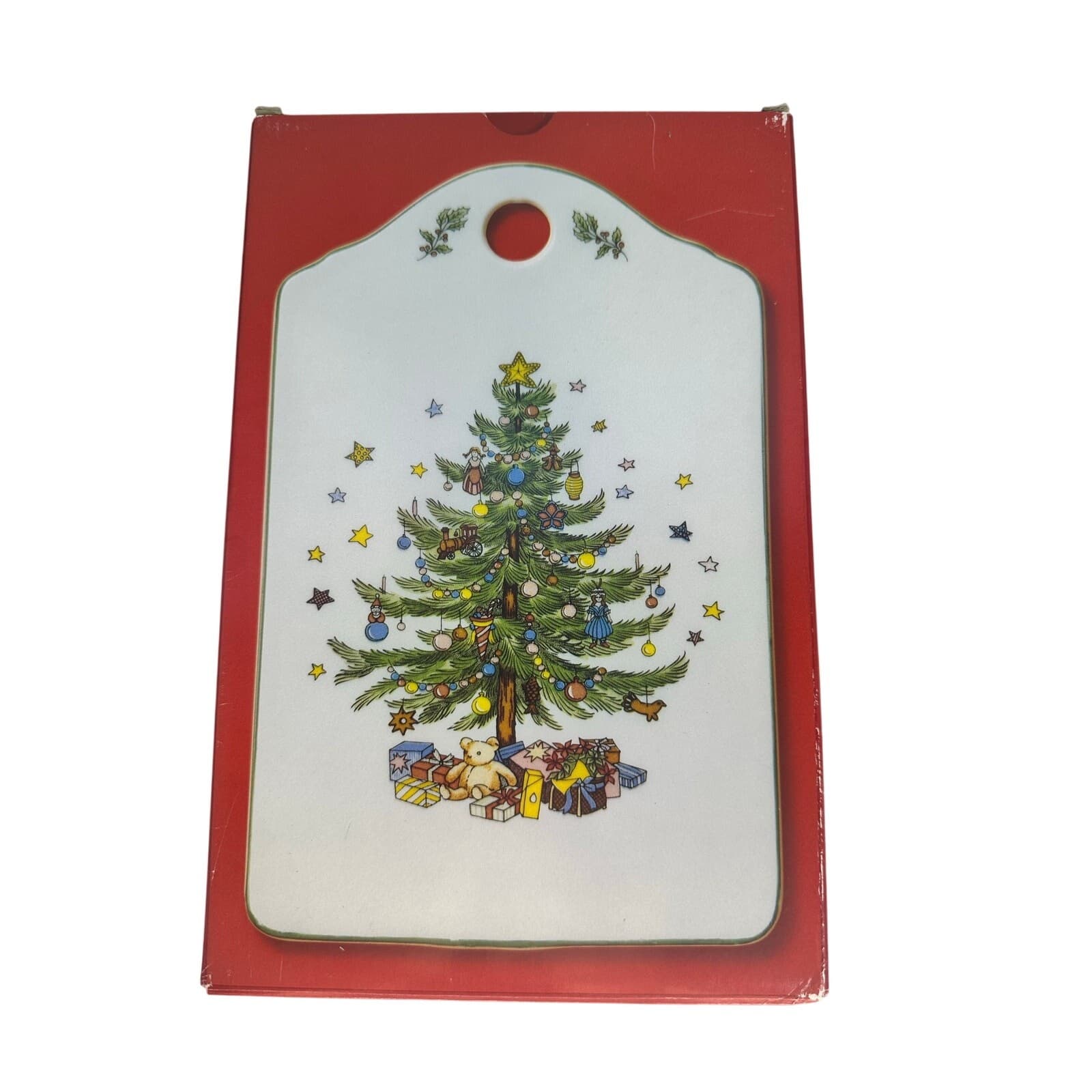 Nikko Japan Christmastime Retired Ceramic Cutting Trivet Snack Cheese Board - Thumbnail 2