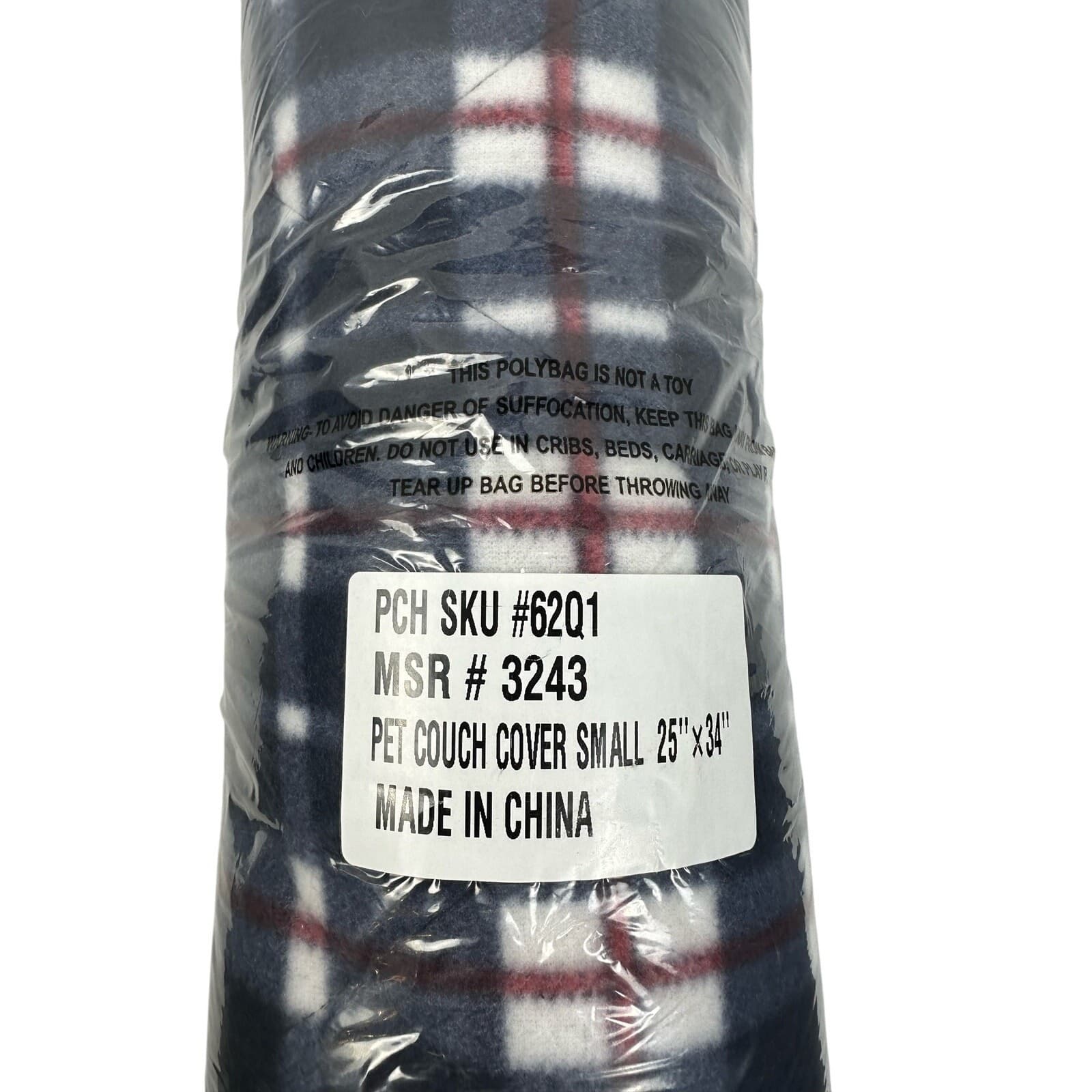 Red, White & Blue Couch Pet Blanket Cover 25 x 34 new - Thumbnail 2