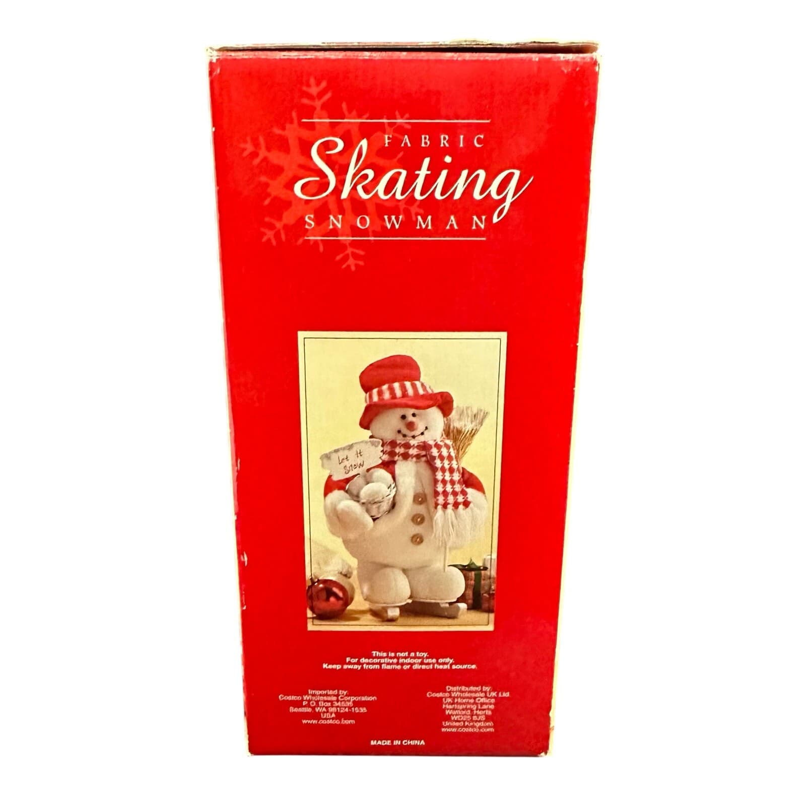 Fabric Skating Snowman Figure by Costco - Thumbnail 7