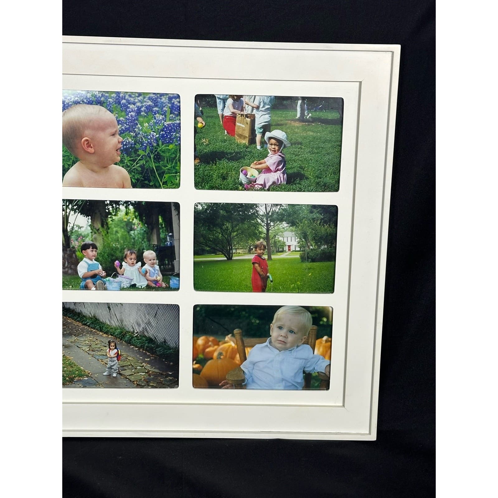 White Wall Picture Frame for Six 4 x 6 Photos 15“ Square EX - Thumbnail 3