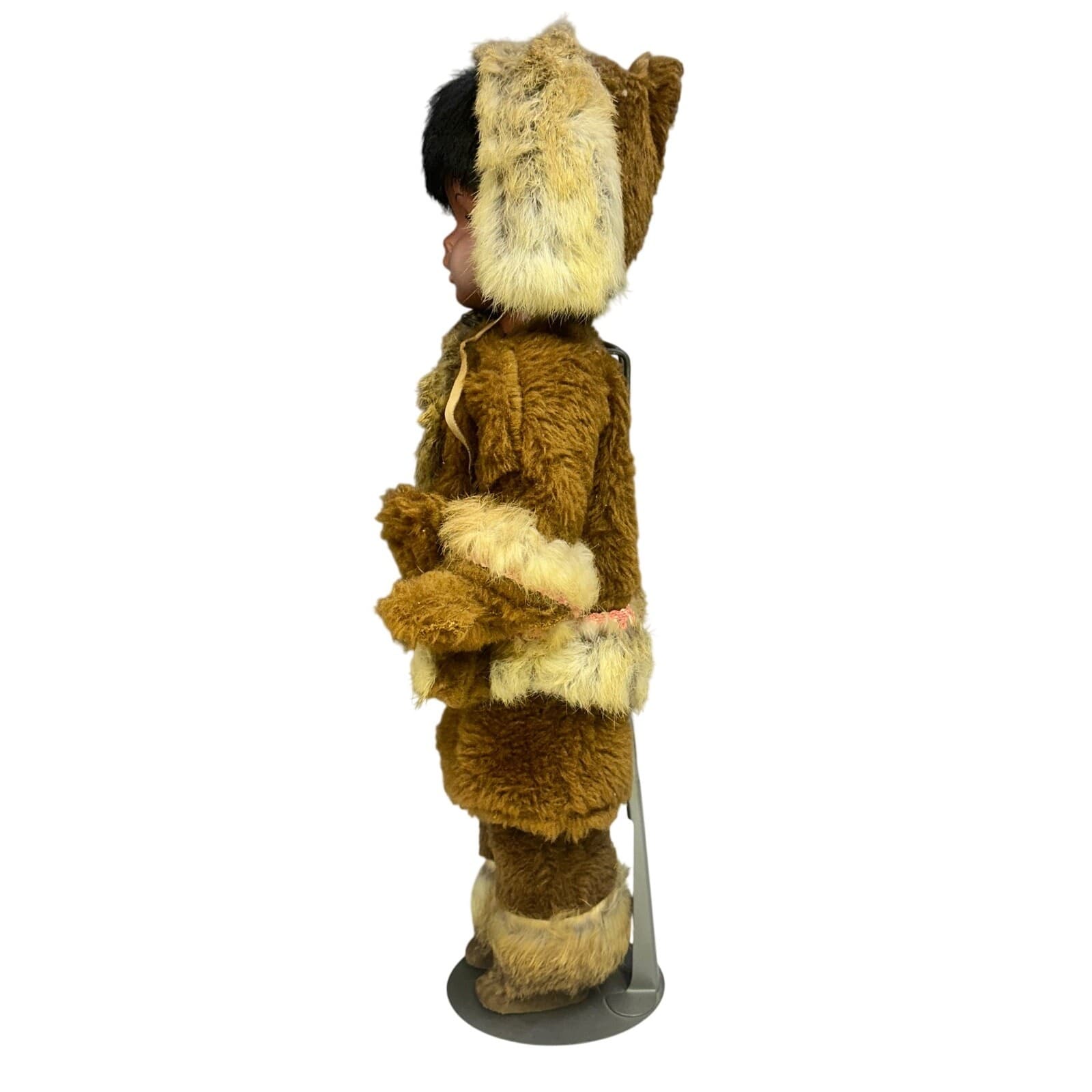 Adorable 18" Eskimo Doll Fur Parka/Pants by Regal Toy Company Canada - Thumbnail 4