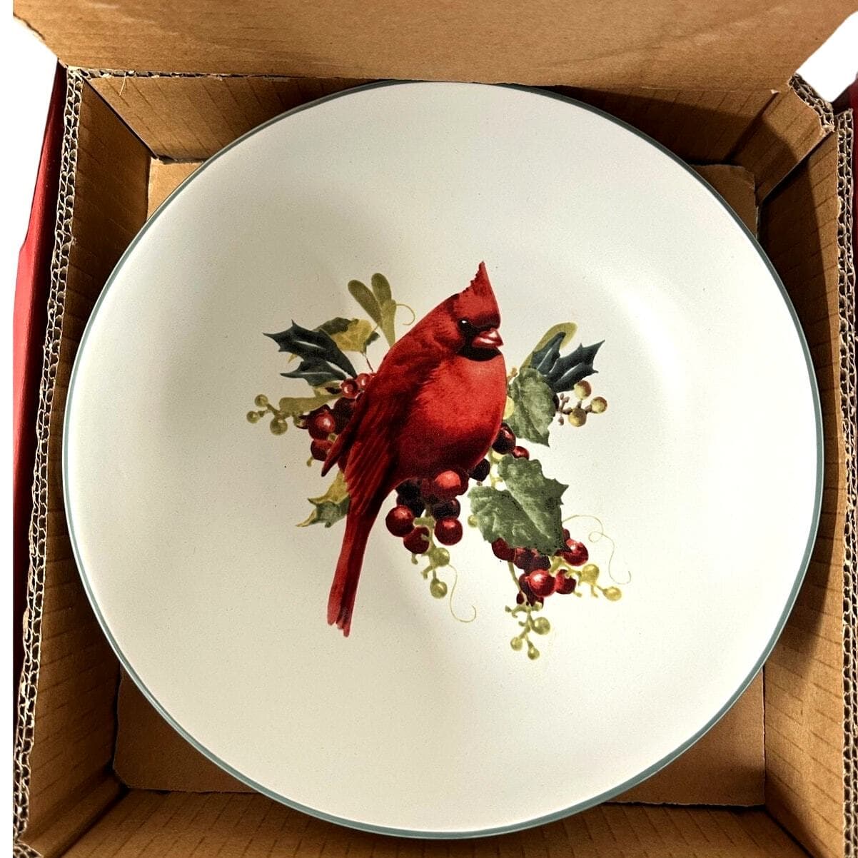 Lenox For the Holidays Winter Greetings Everyday Cardinal Small Serving Bowl - Thumbnail 2