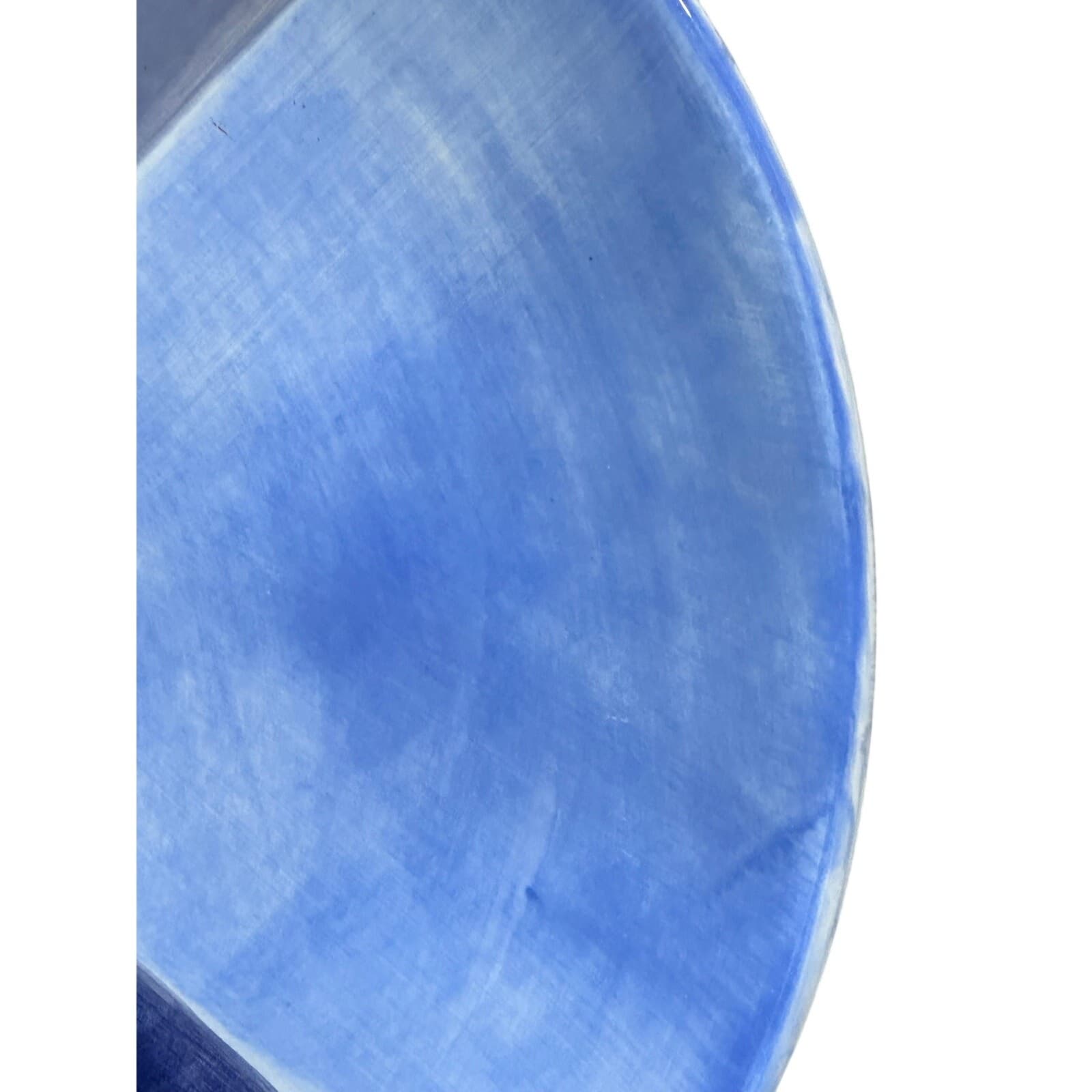 Tabletops Unlimited Retired 1998-2006 'Quadrettini' Blue 10 3/8" Dinner Plate - Thumbnail 5