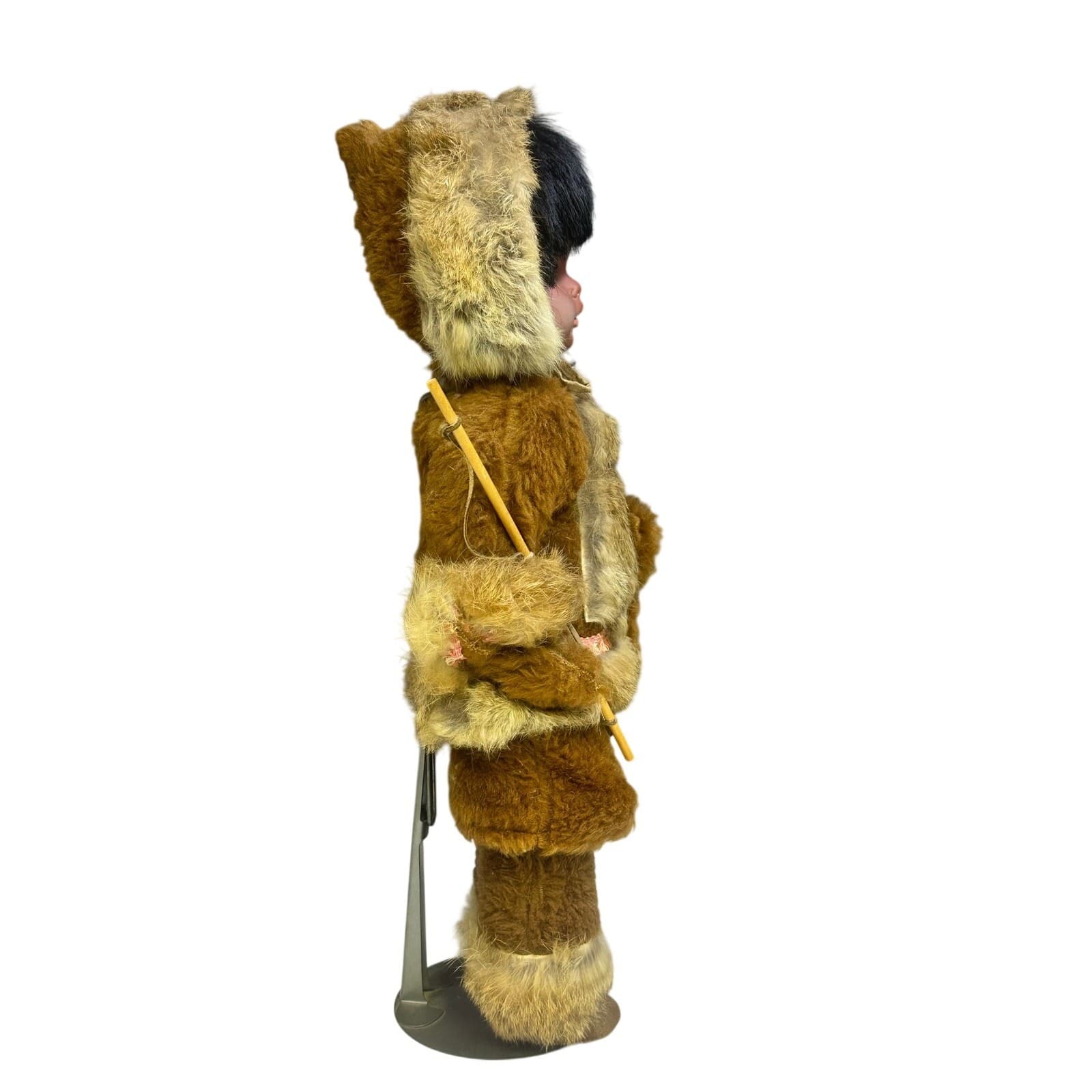 Adorable 18" Eskimo Doll Fur Parka/Pants by Regal Toy Company Canada - Thumbnail 2