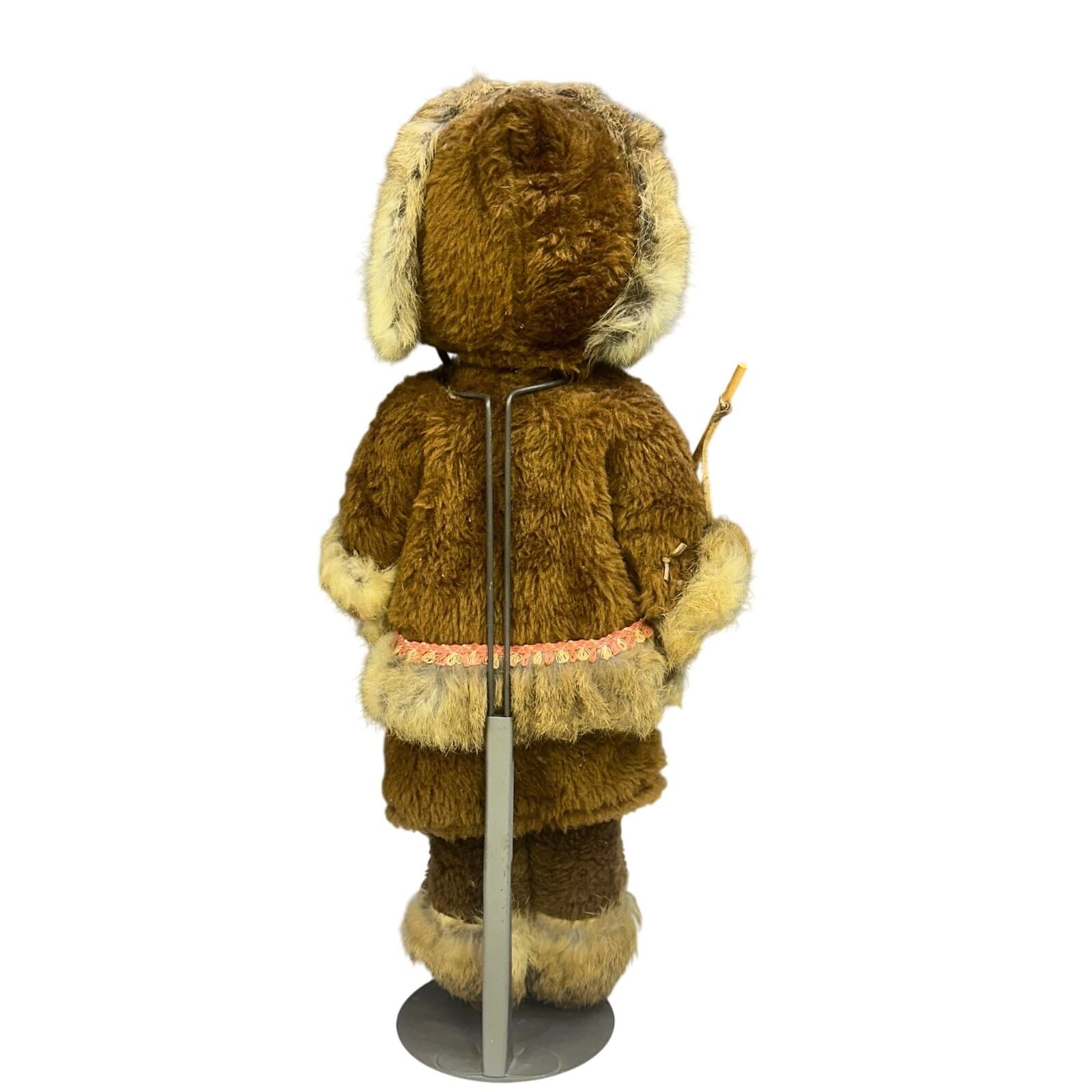 Adorable 18" Eskimo Doll Fur Parka/Pants by Regal Toy Company Canada - Thumbnail 3