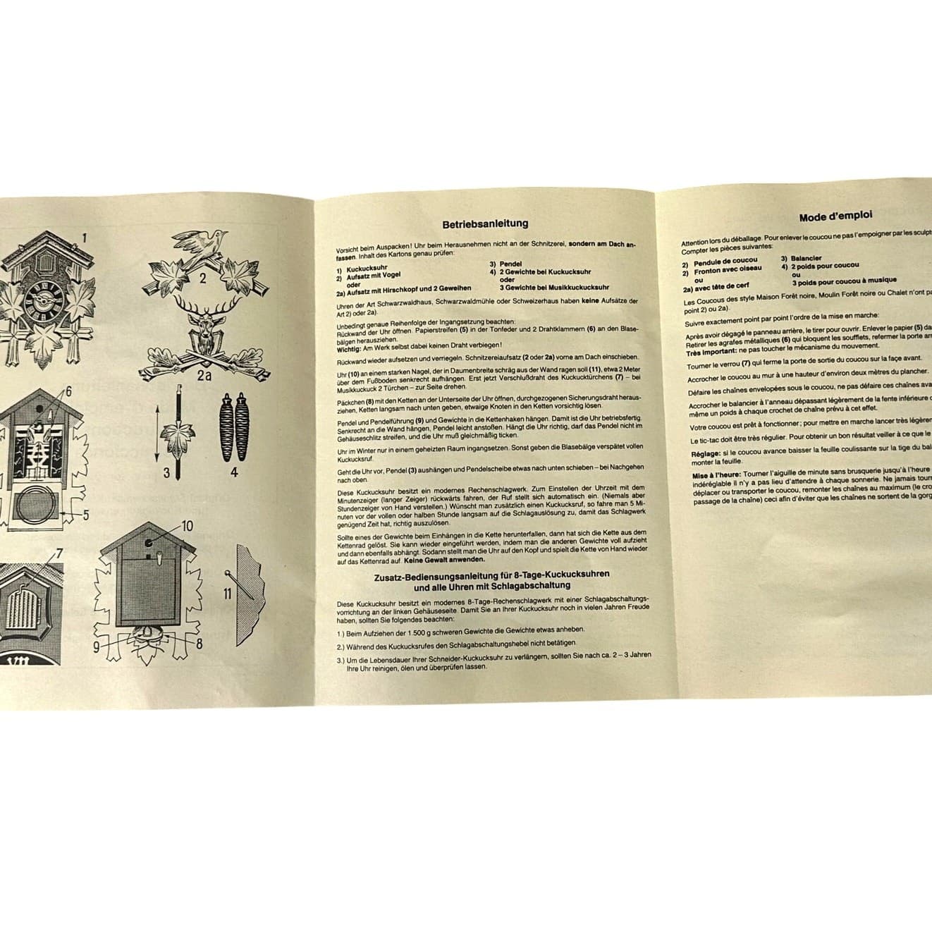 Schwarzwalder Uhren Schneider Black Forest 20" Cuckoo Clock Model 8TMT582-18-New - Thumbnail 18