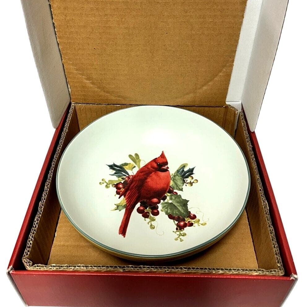 Lenox For the Holidays Winter Greetings Everyday Cardinal Small Serving Bowl - Thumbnail 4