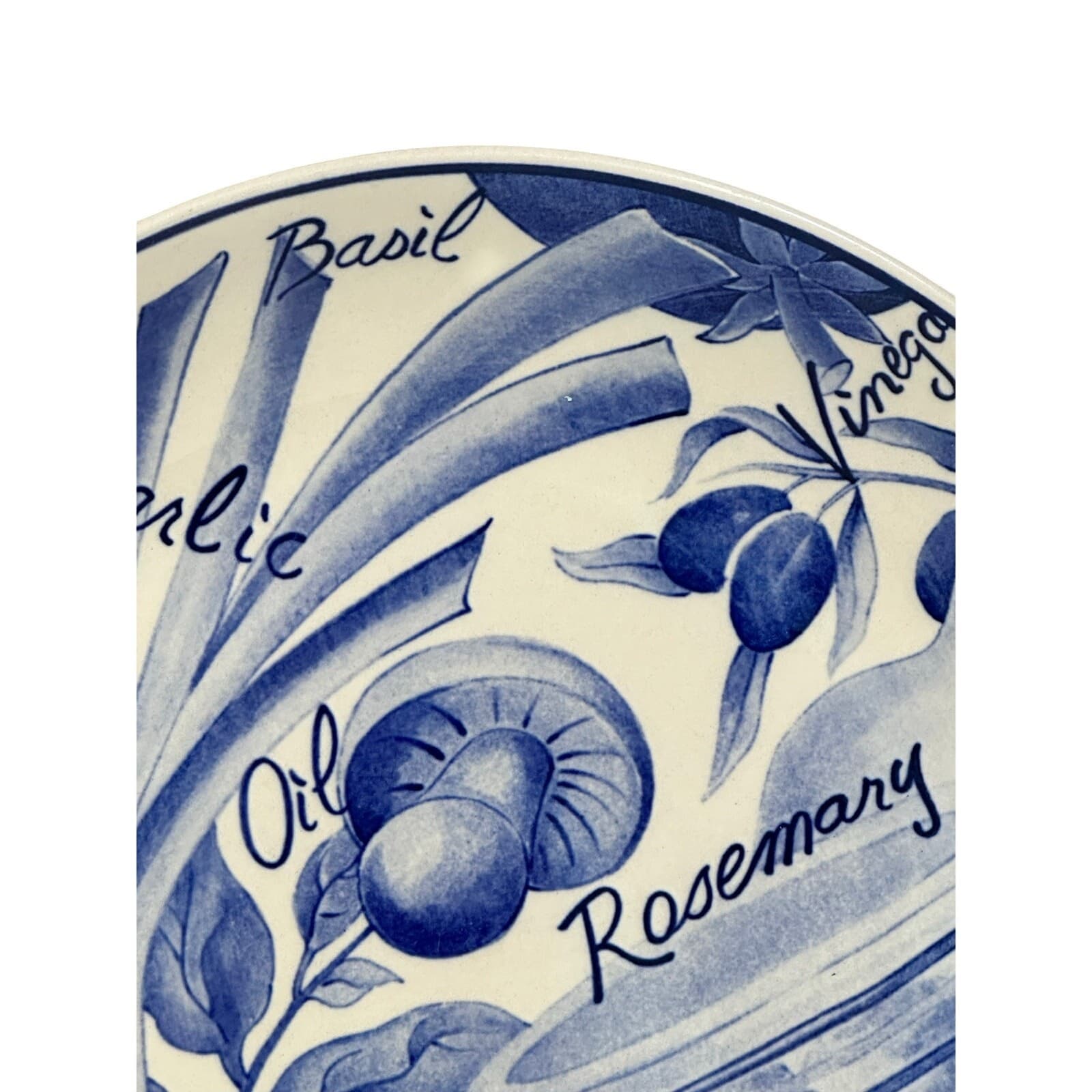 Sango Handcrafted 6144 Kitchen Garden Blue 10.75" Dinner Plate - Thumbnail 3