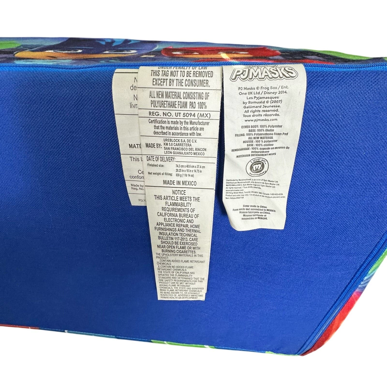 Marshmallow Furniture Two in One Flip Childs PJ Masks Couch - Thumbnail 9
