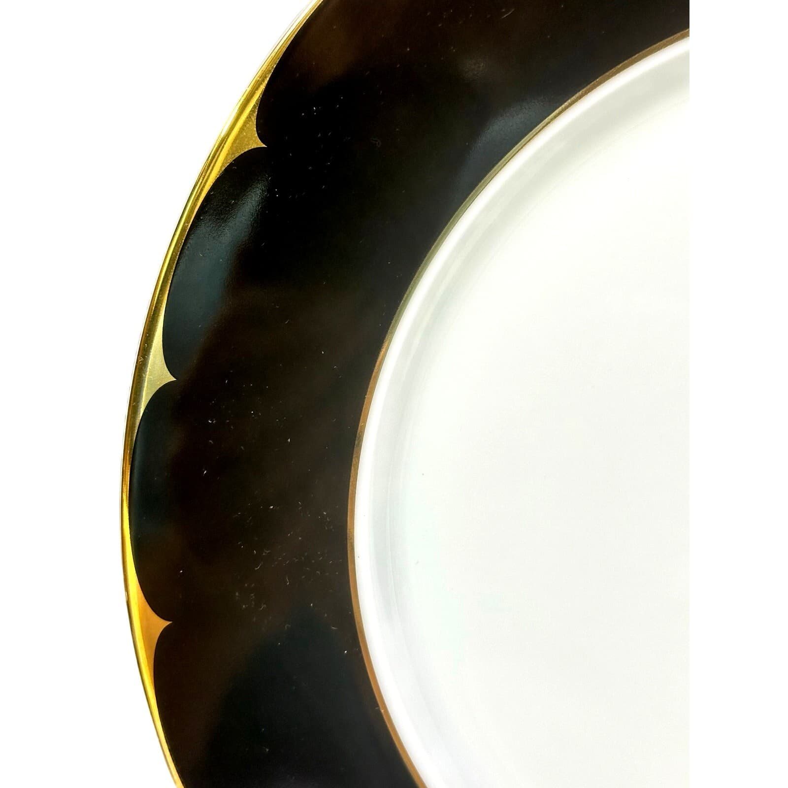 Mansfield Essence by Stoneage Elegant Black and Gold 12" Charger Plates-Set of 2 - Thumbnail 4