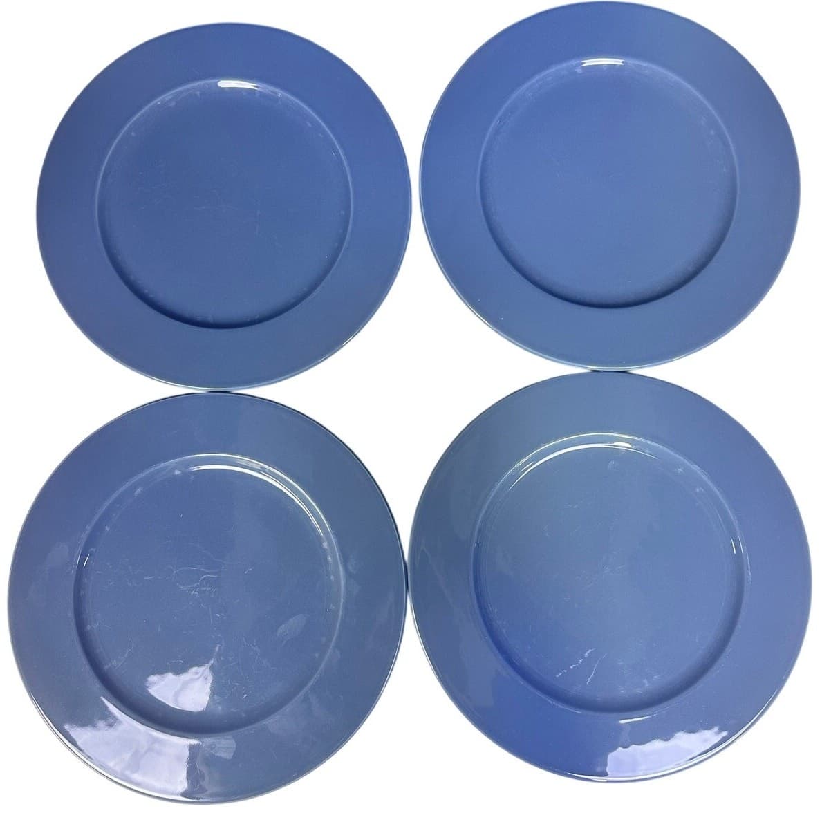 Lenox 'Casual Colors' Italy 12.25" Retired 2005 Blue Dinner Plates-Set of 4 - Thumbnail 2