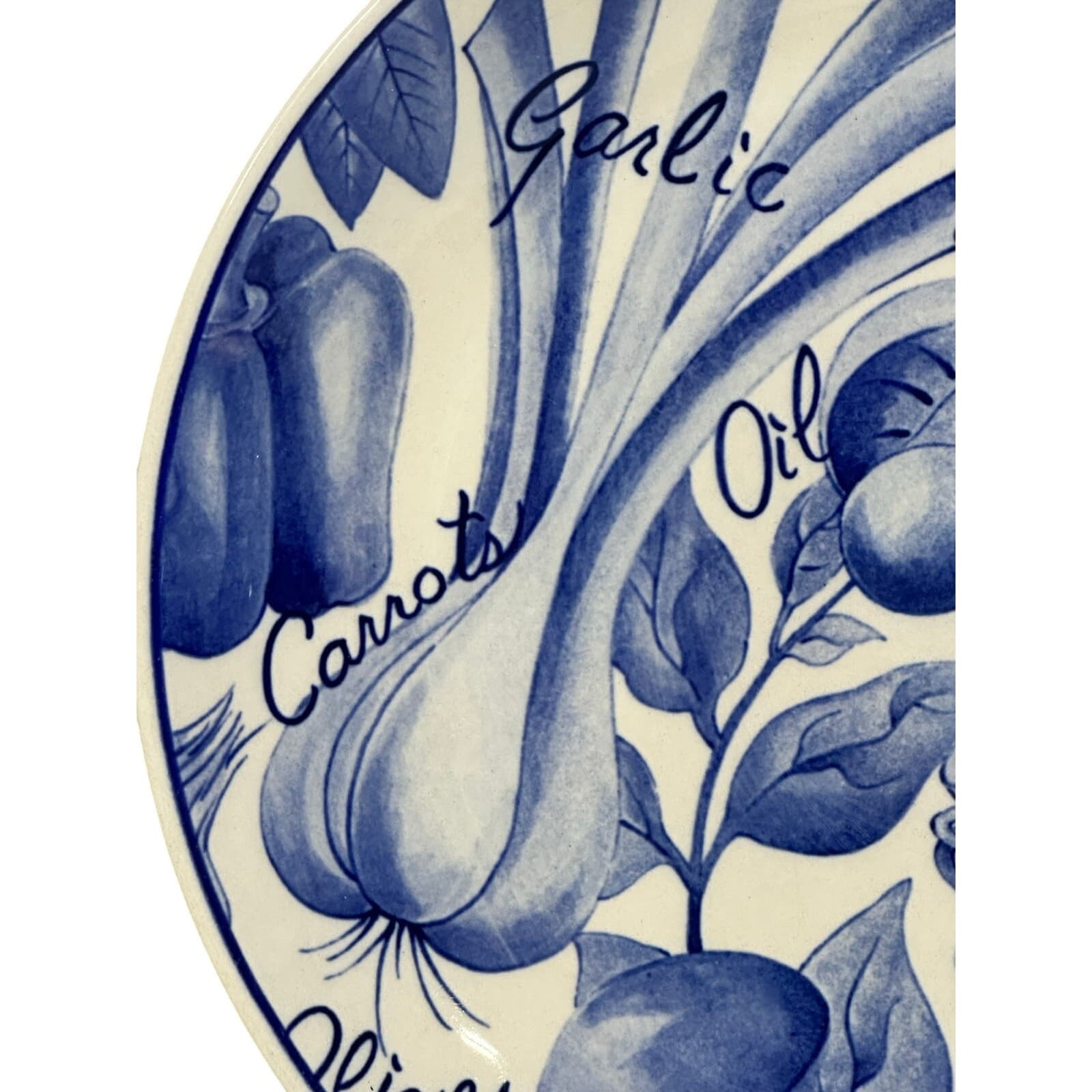 Sango Handcrafted 6144 Kitchen Garden Blue 10.75" Dinner Plate - Thumbnail 2