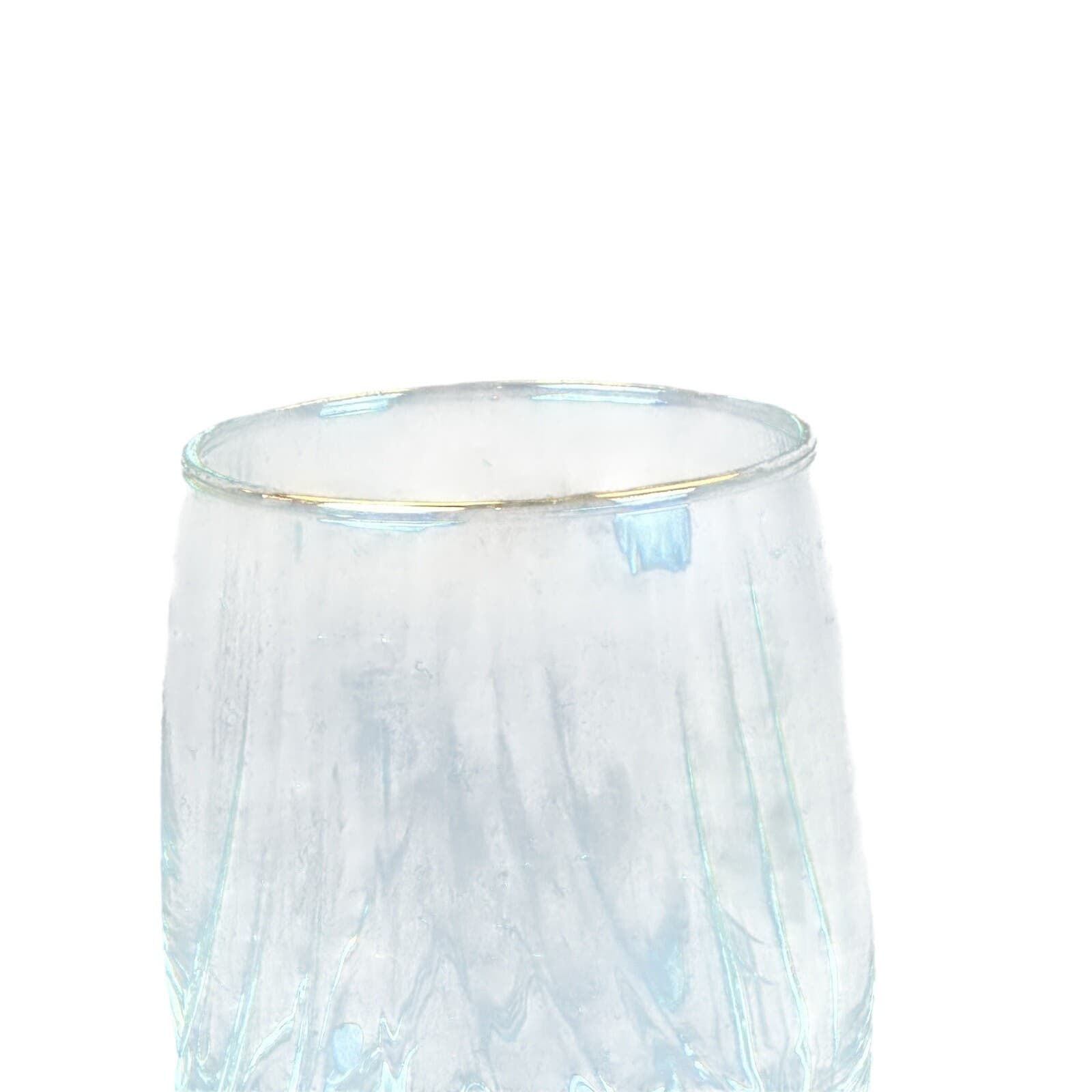 Lenox Cobalt Blue Stem Swag Draped Wine Water Glass - Thumbnail 2