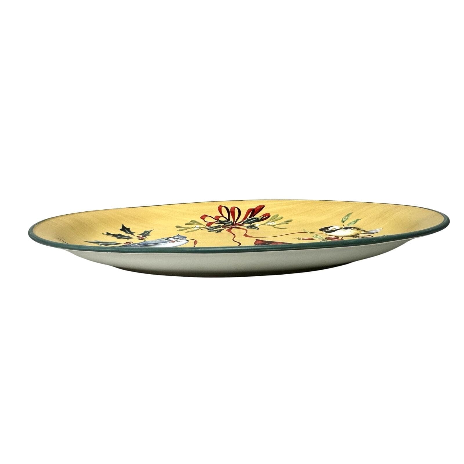 Lenox for the Holidays Winter Greetings Everyday Cardinal 16.5"Oval Platter-NEW! - Thumbnail 3