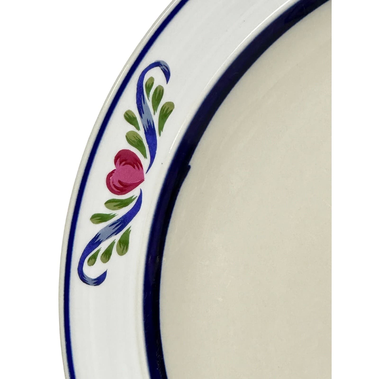 Tienshan Stoneware 'Folk Dance' Hearts & Scrolls 10 5/8" Dinner Plates-Set of 3 - Thumbnail 3