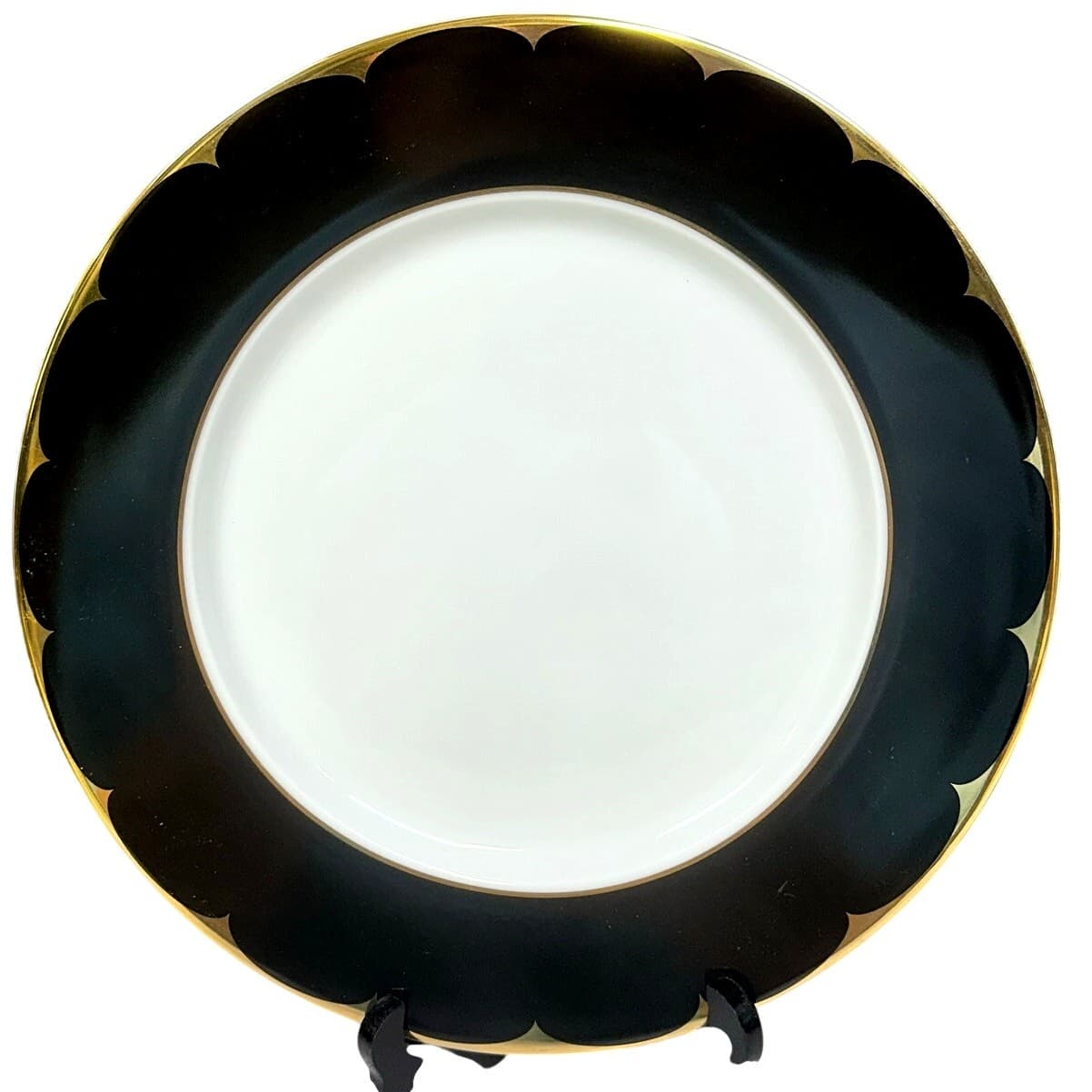 Mansfield Essence by Stoneage Elegant Black and Gold 12" Charger Plates-Set of 2 - Thumbnail 2
