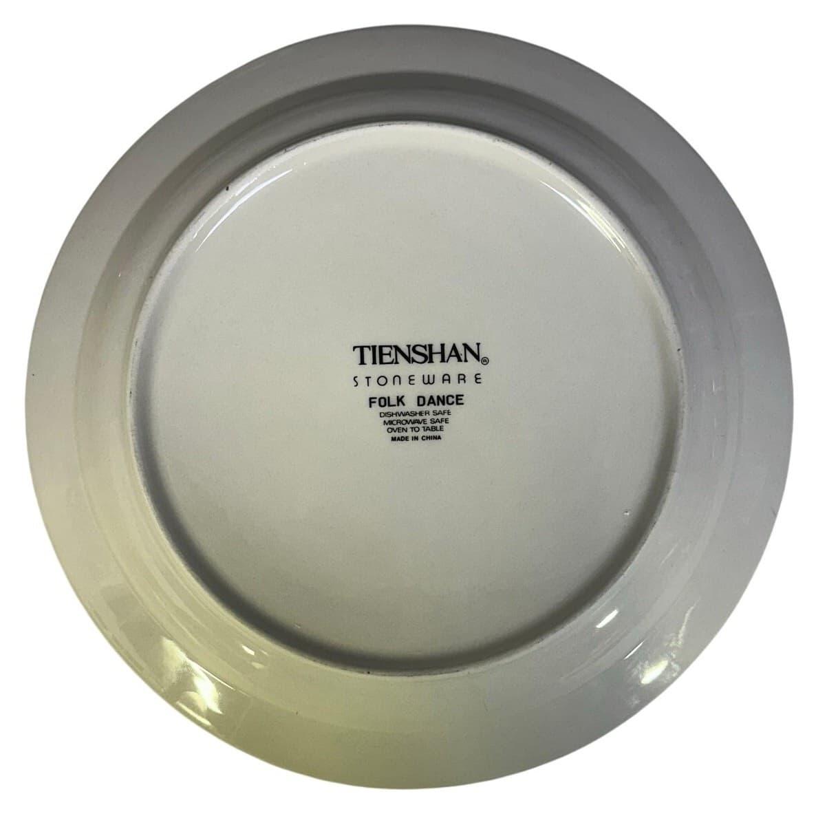 Tienshan Stoneware 'Folk Dance' Hearts & Scrolls 10 5/8" Dinner Plates-Set of 3 - Thumbnail 7