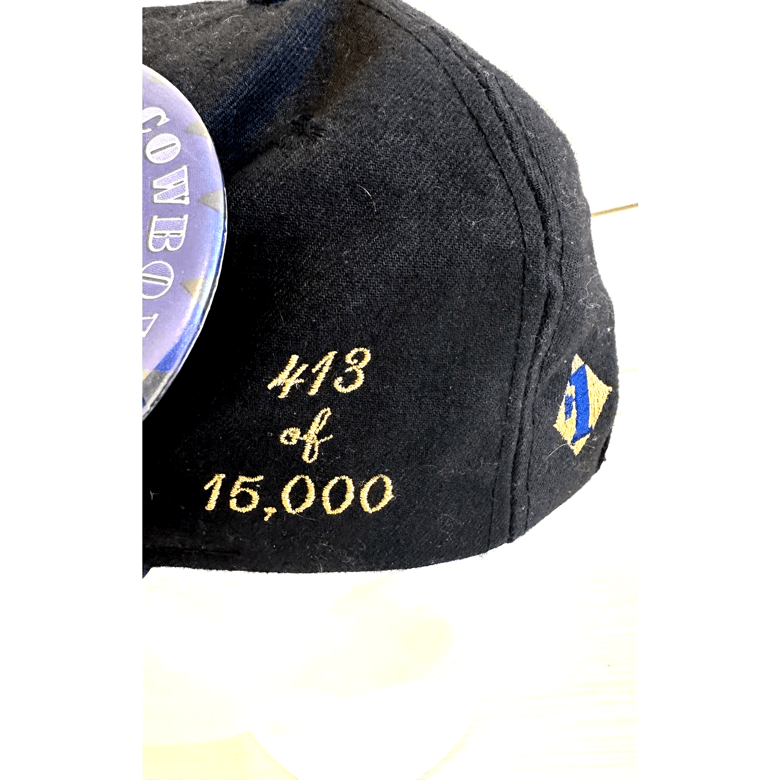 Dallas Cowboys Super Bowl XXX Champions #413/15000 Cap 3-1/2” Super Bowl Button - Thumbnail 4