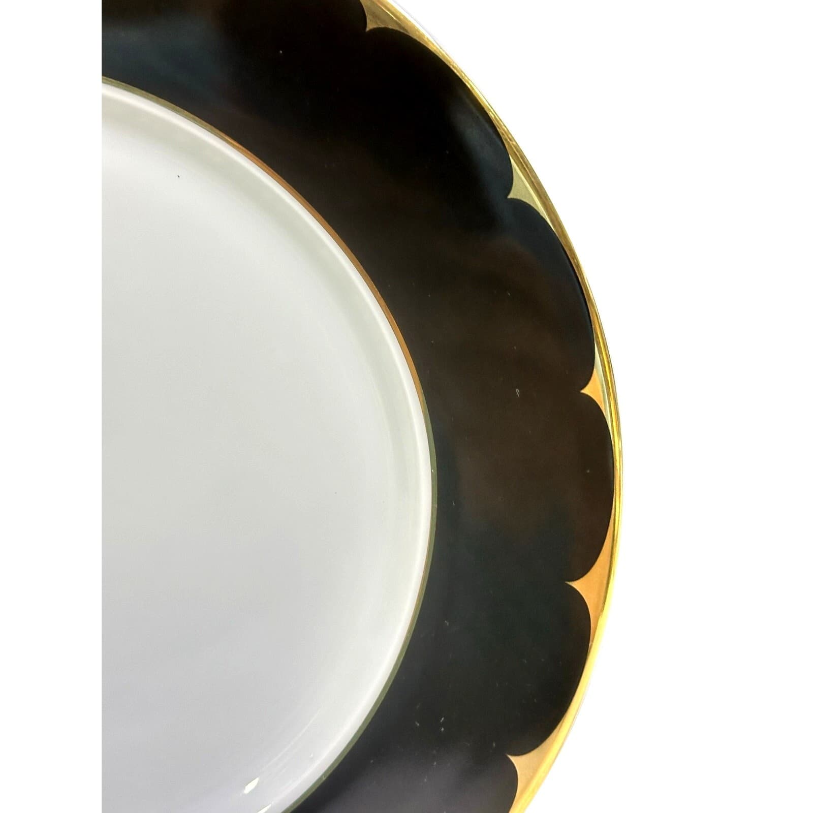 Mansfield Essence by Stoneage Elegant Black and Gold 12" Charger Plates-Set of 2 - Thumbnail 6