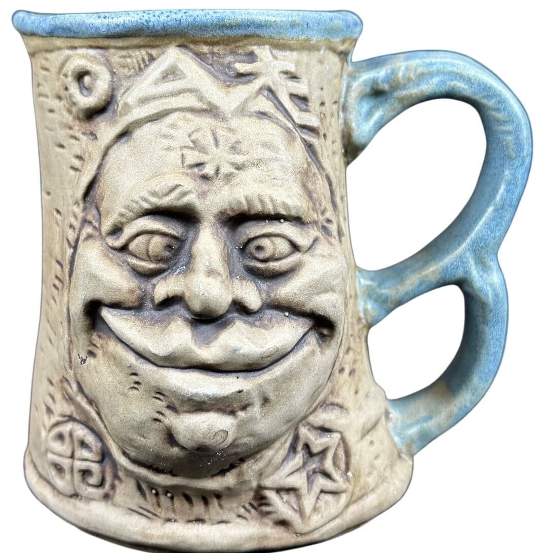 Jim Rumph Pottery Ugly Face Tankard Troll Inside Coffee Mug 1970s Vintage - Thumbnail 6