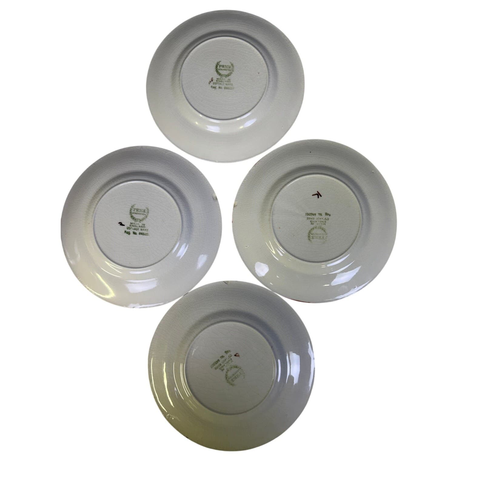 Price Kensington 1940's-60's 'Ye Olde Cottage' 7" Dessert Plates (6) Coaster (1) - Thumbnail 5